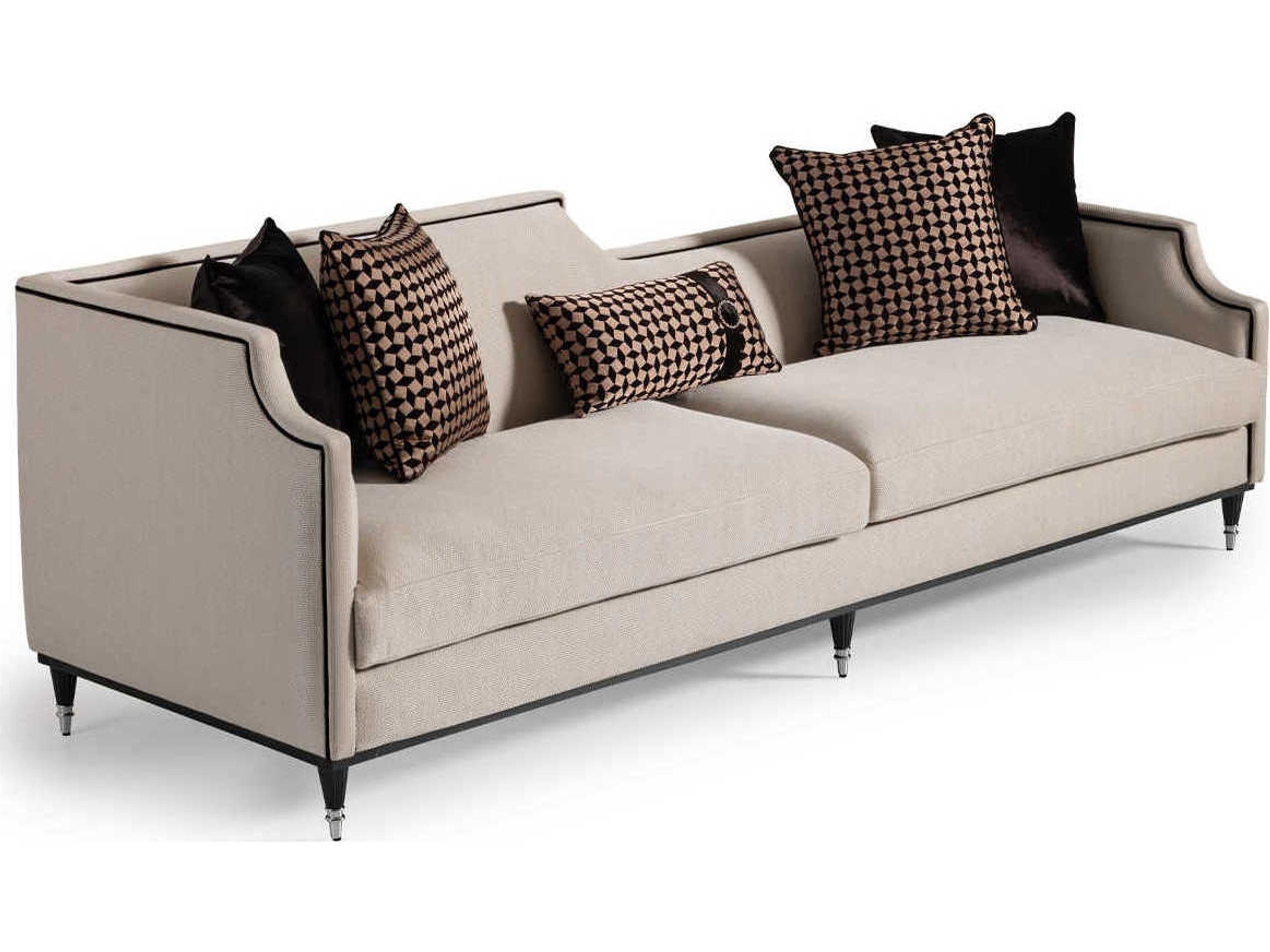 Luxecor Gilded Caf Beige Upholstered Sofa