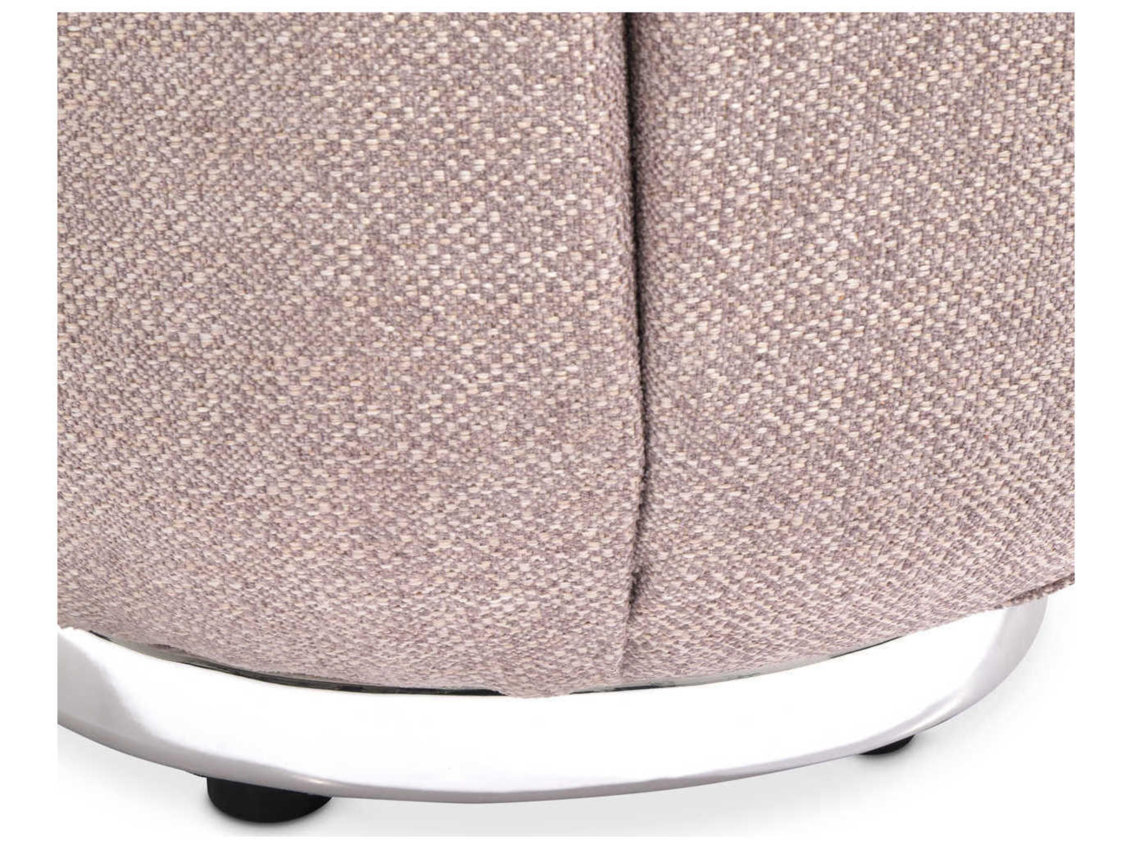 Luxecor Gilded Round Faux Marble Nougat End Table