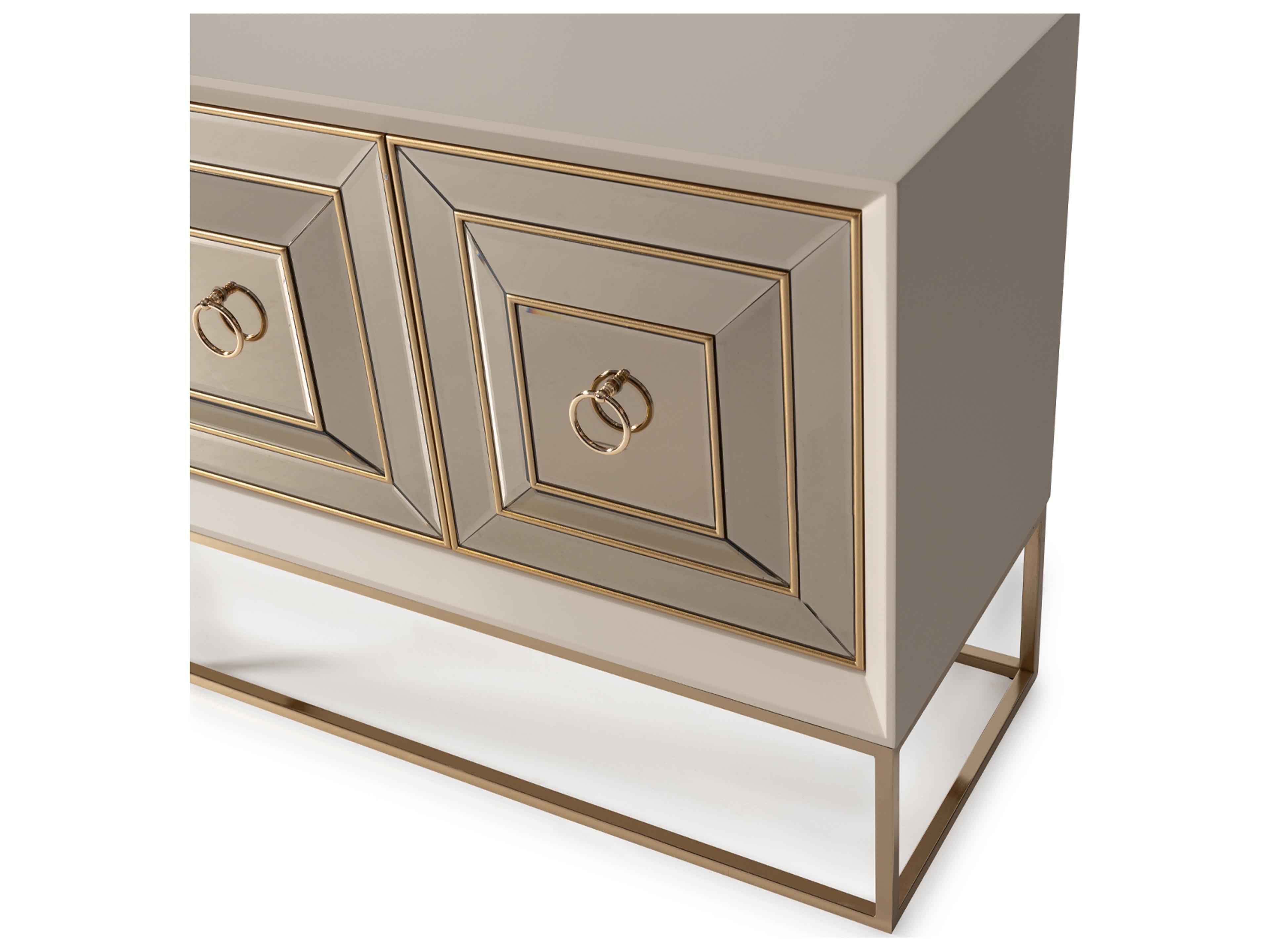 Michael Amini Madison Rectangular Wood Console Table