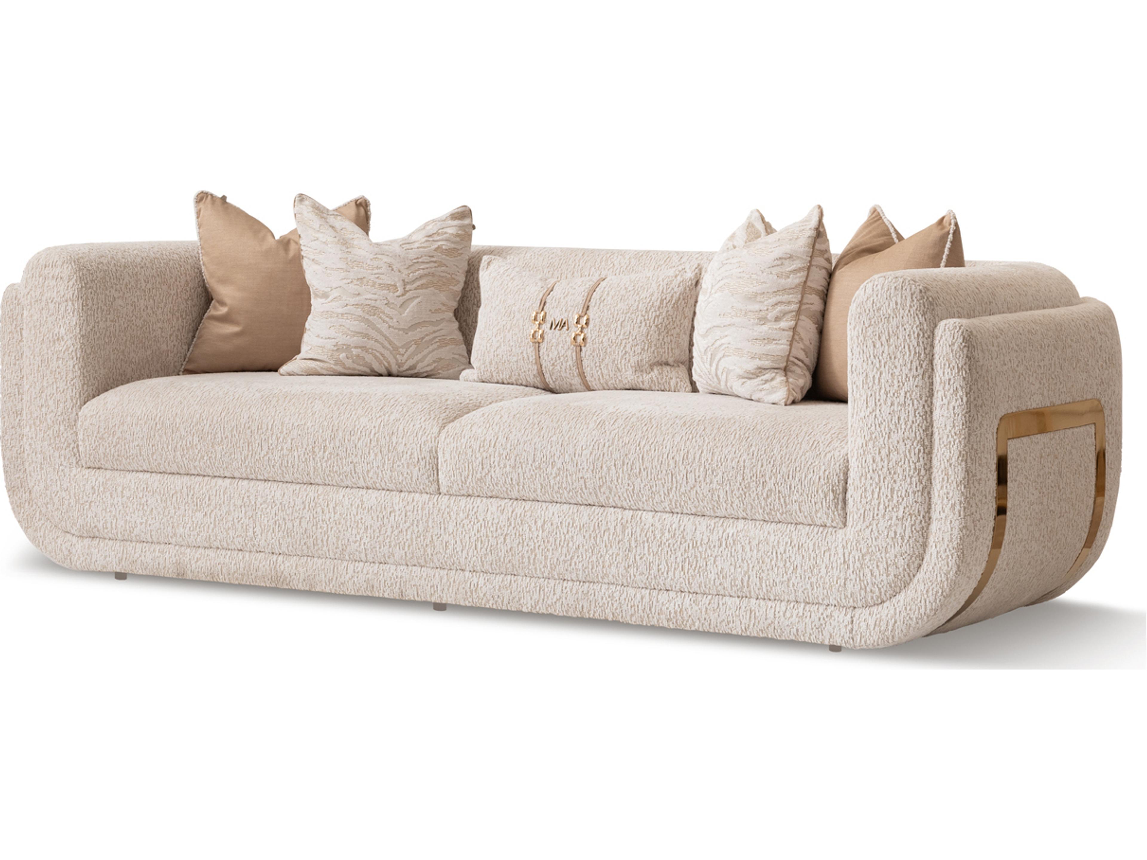 Savannah Breeze Gold Upholstered Sofa
