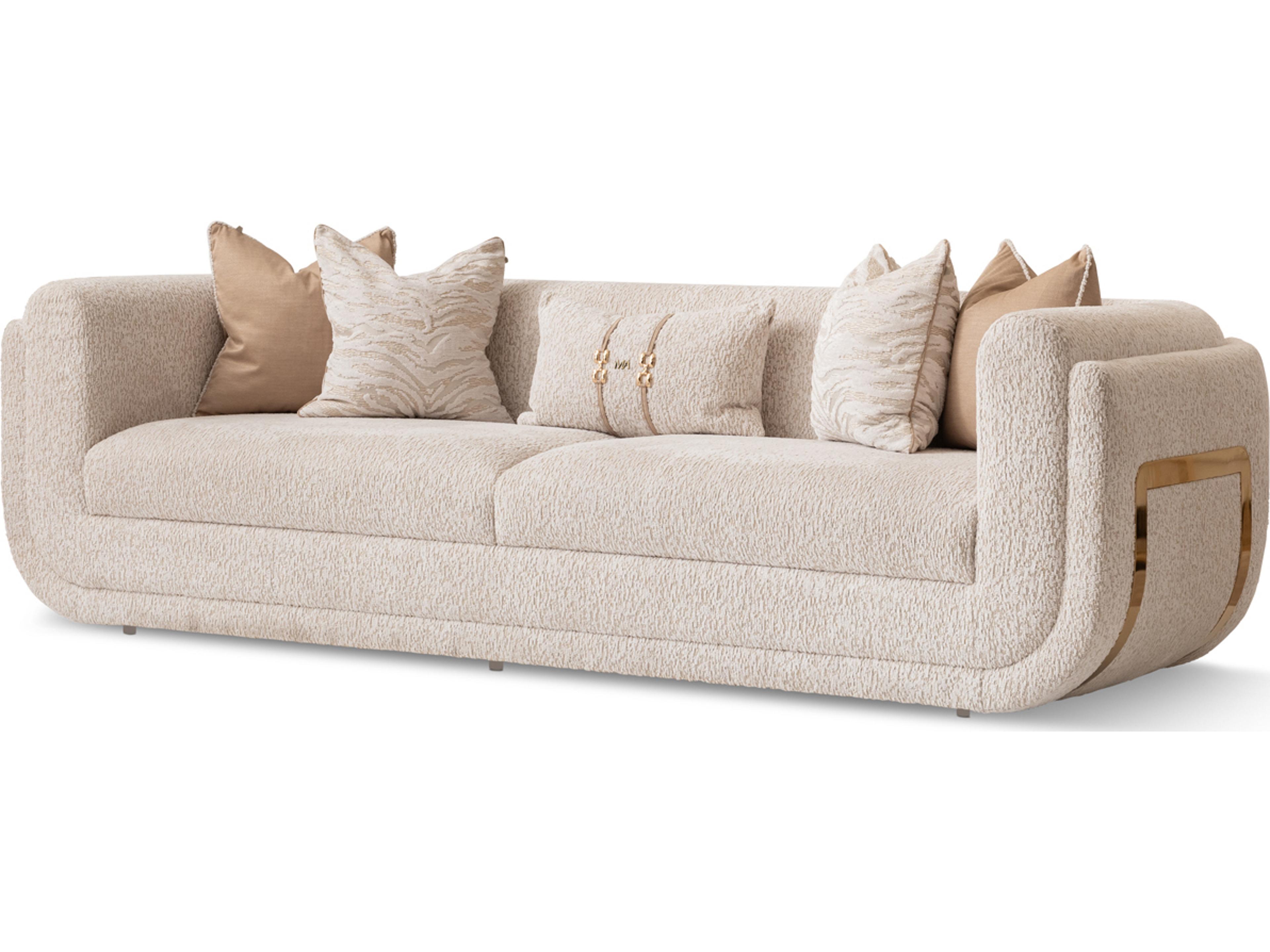 Savannah Breeze Gold Upholstered Sofa