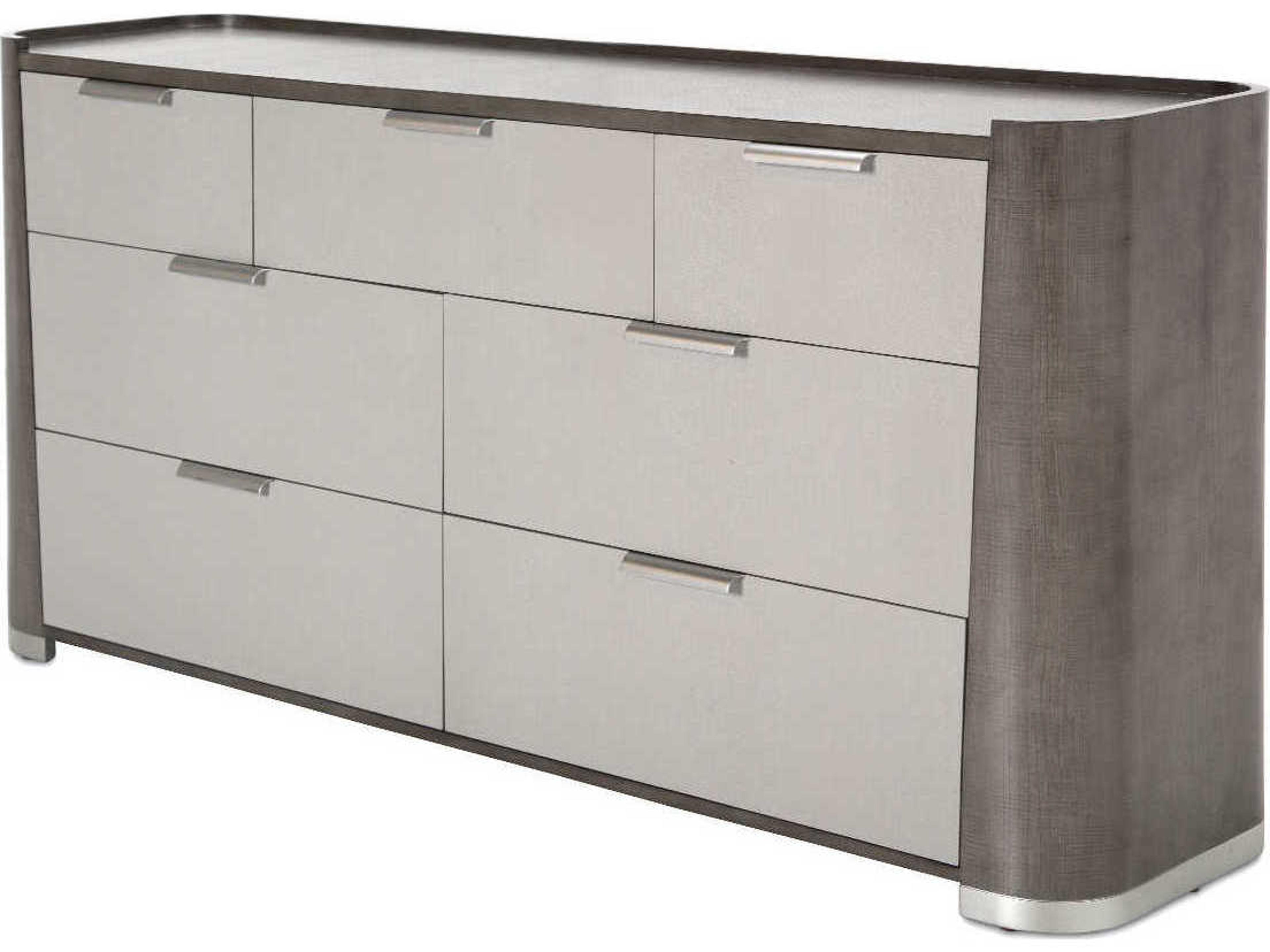 Roxbury Park 7-Drawer Dresser in Slate and Frost Gray