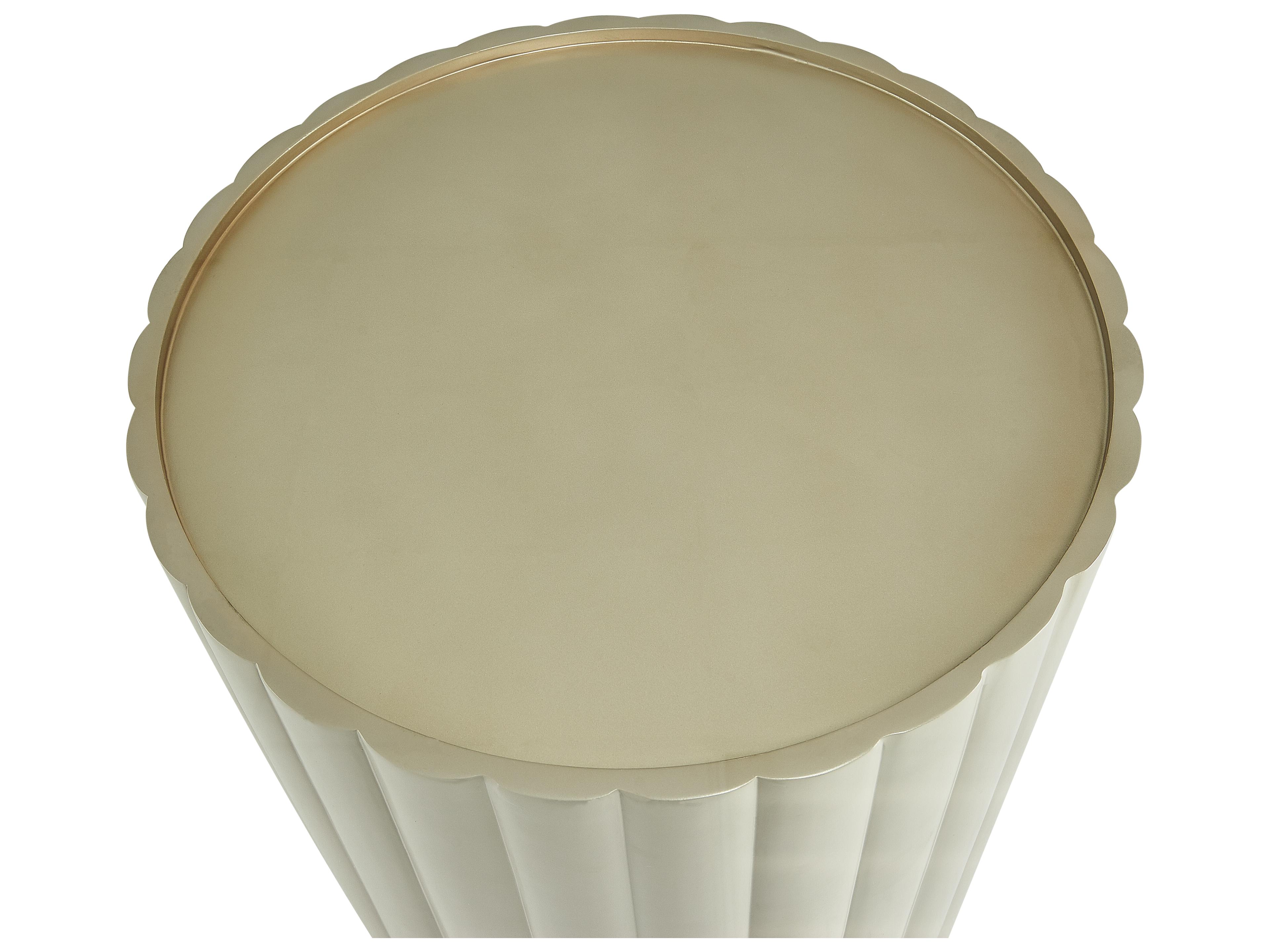 Luxecor Gilded Round Glass Dining Table