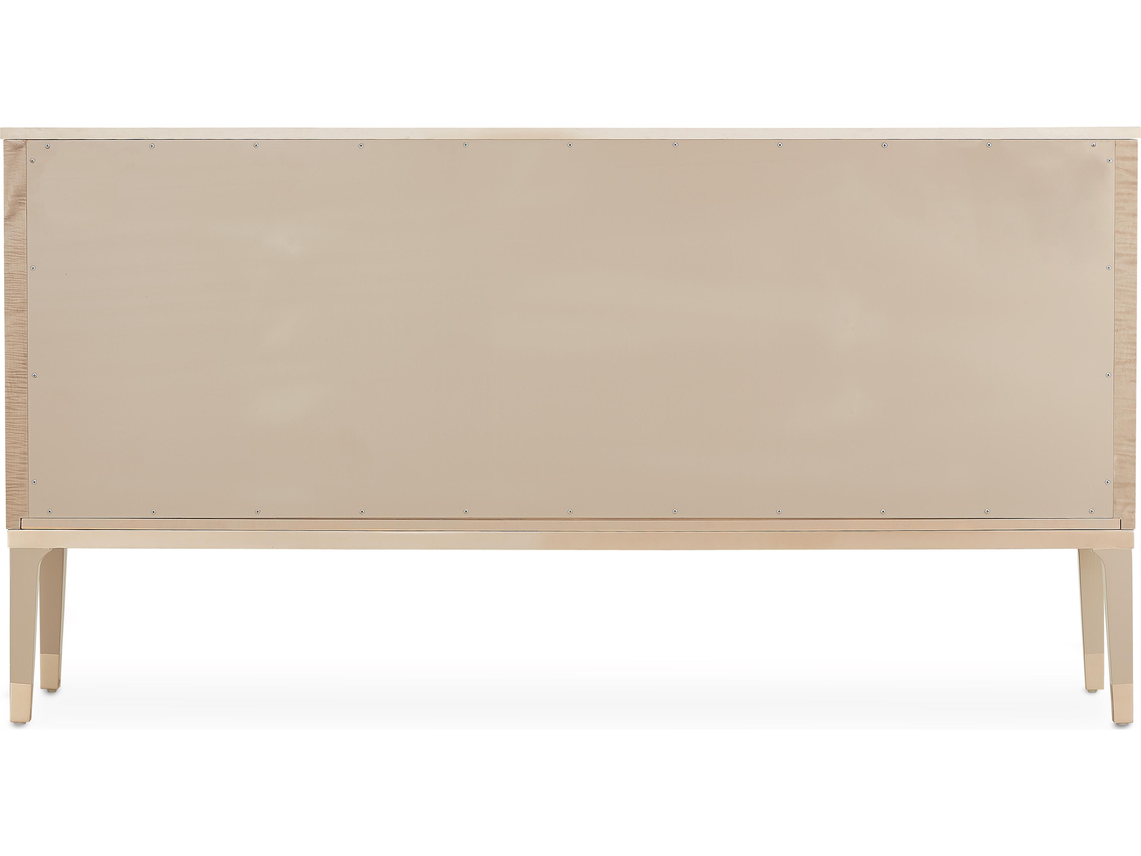 Luxecor Gilded 74" Birch Wood Blush Sideboard