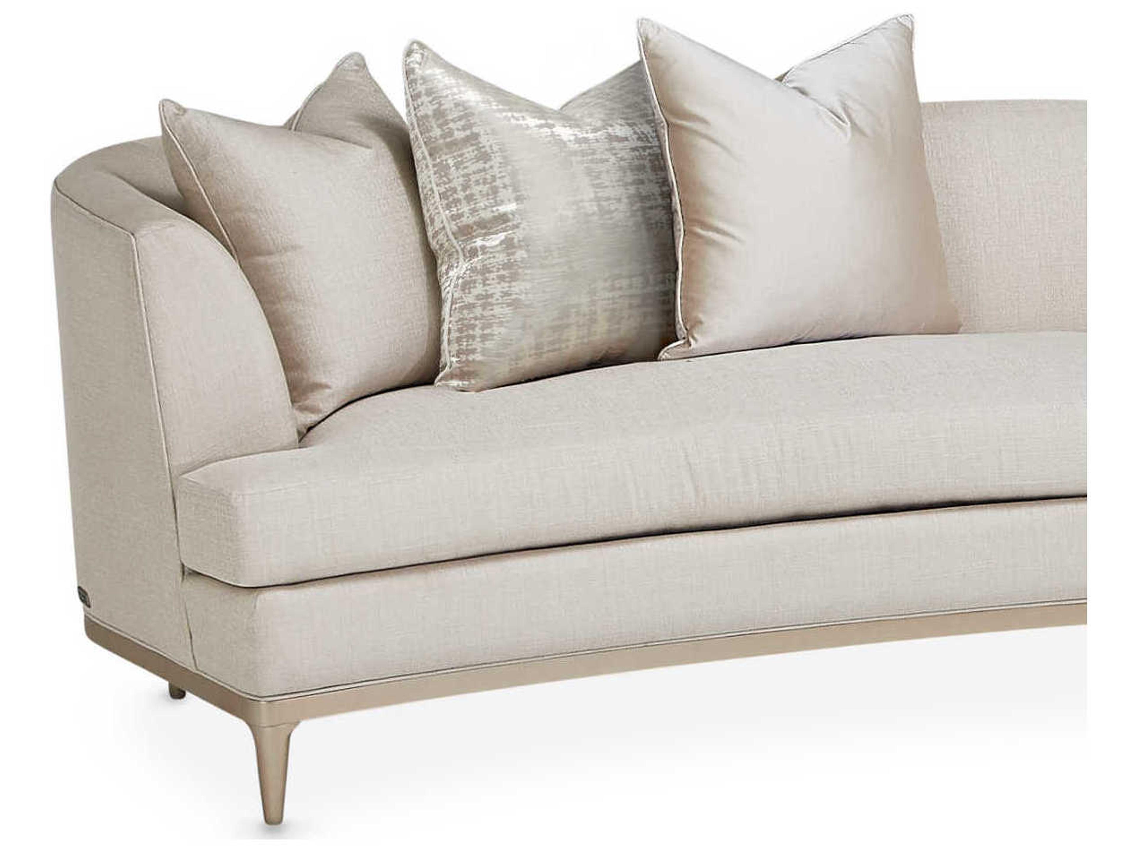 Luxecor Gilded Pearl White Upholstered Sofa