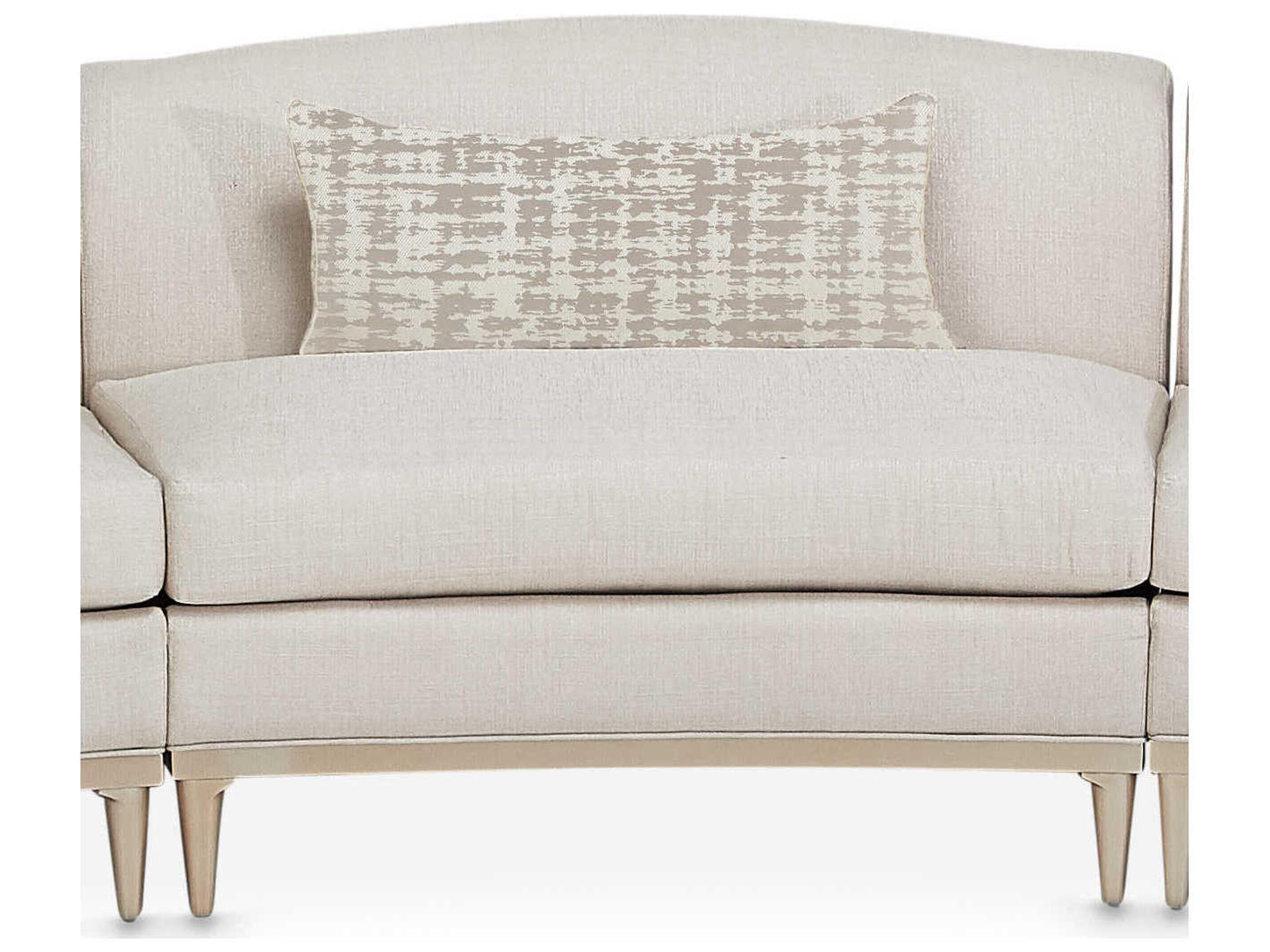 Luxecor Gilded Pearl White Upholstered Sofa