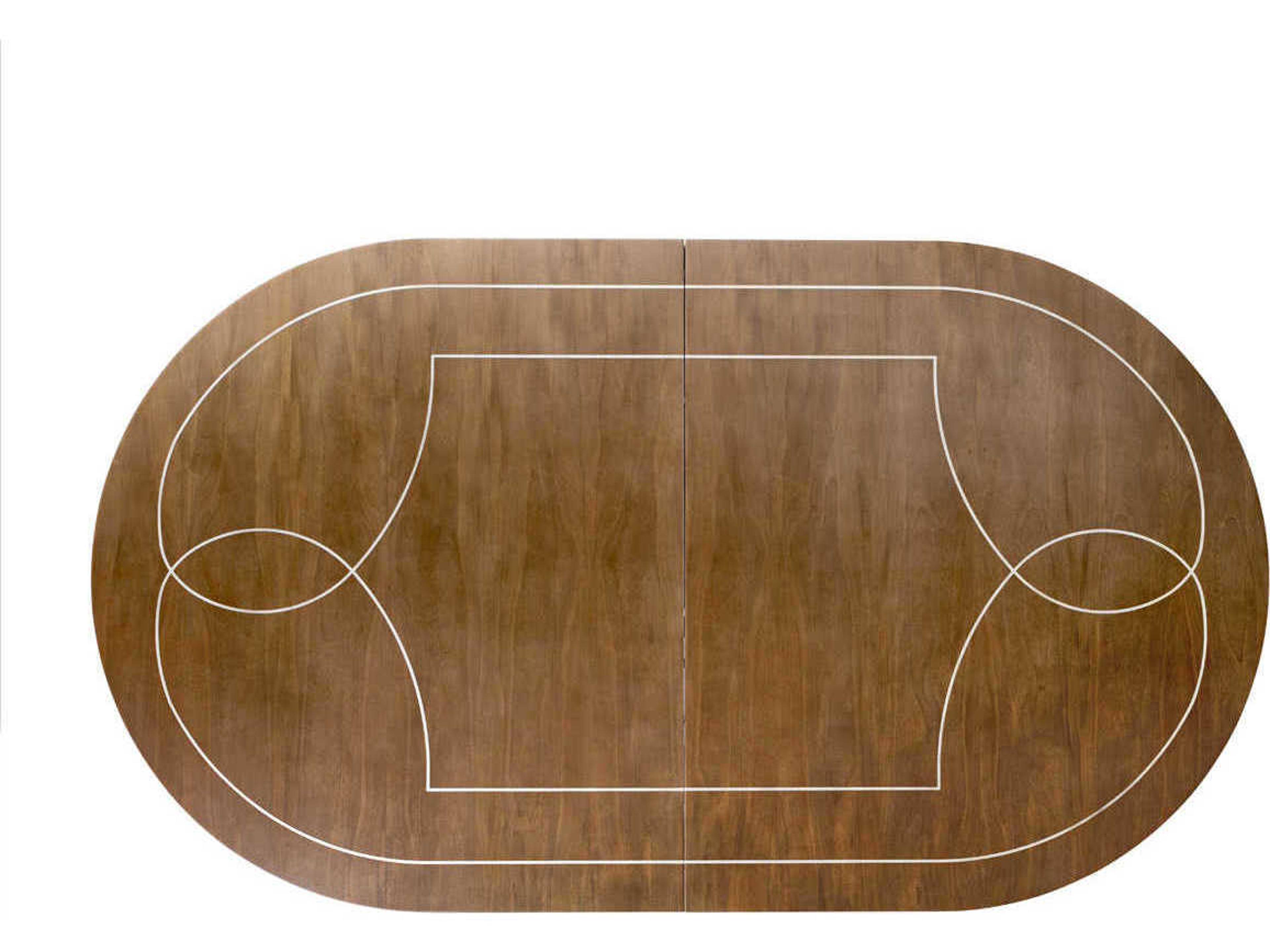 Luxecor Gilded Oval Wood Dining Table