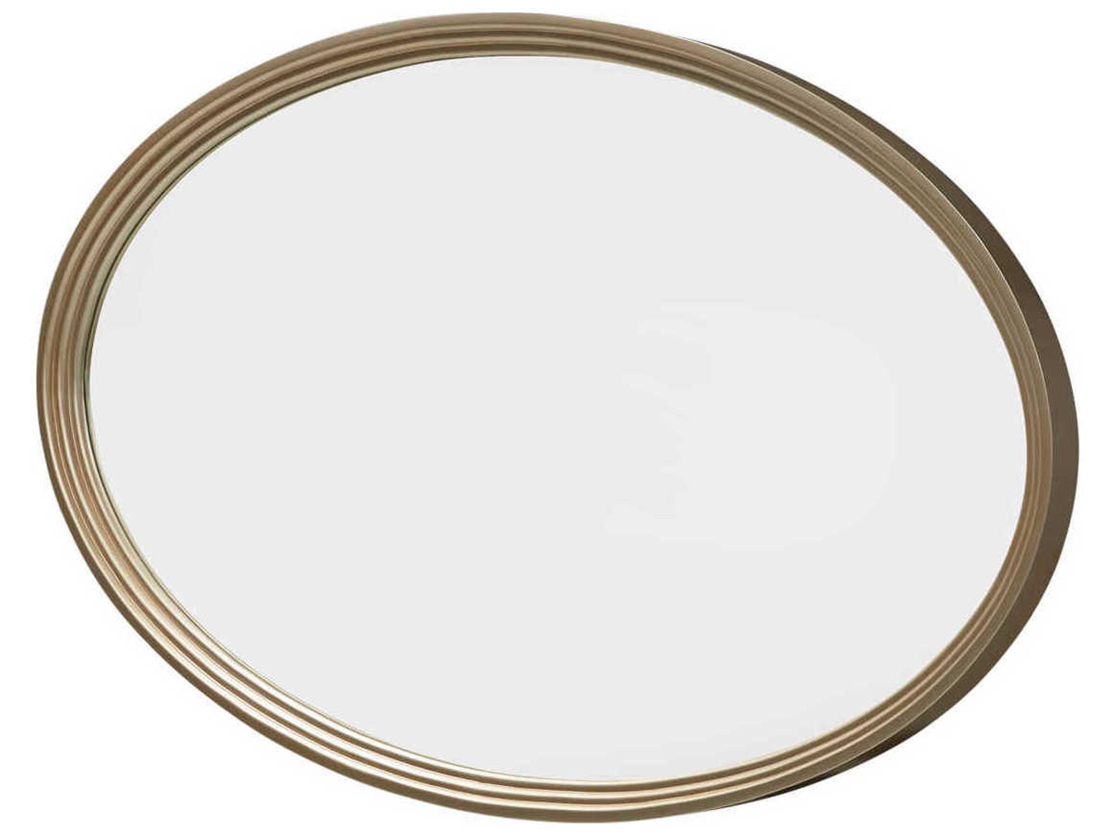 Villa Cherie Caramel Chardonnay Oval Wall Mirror