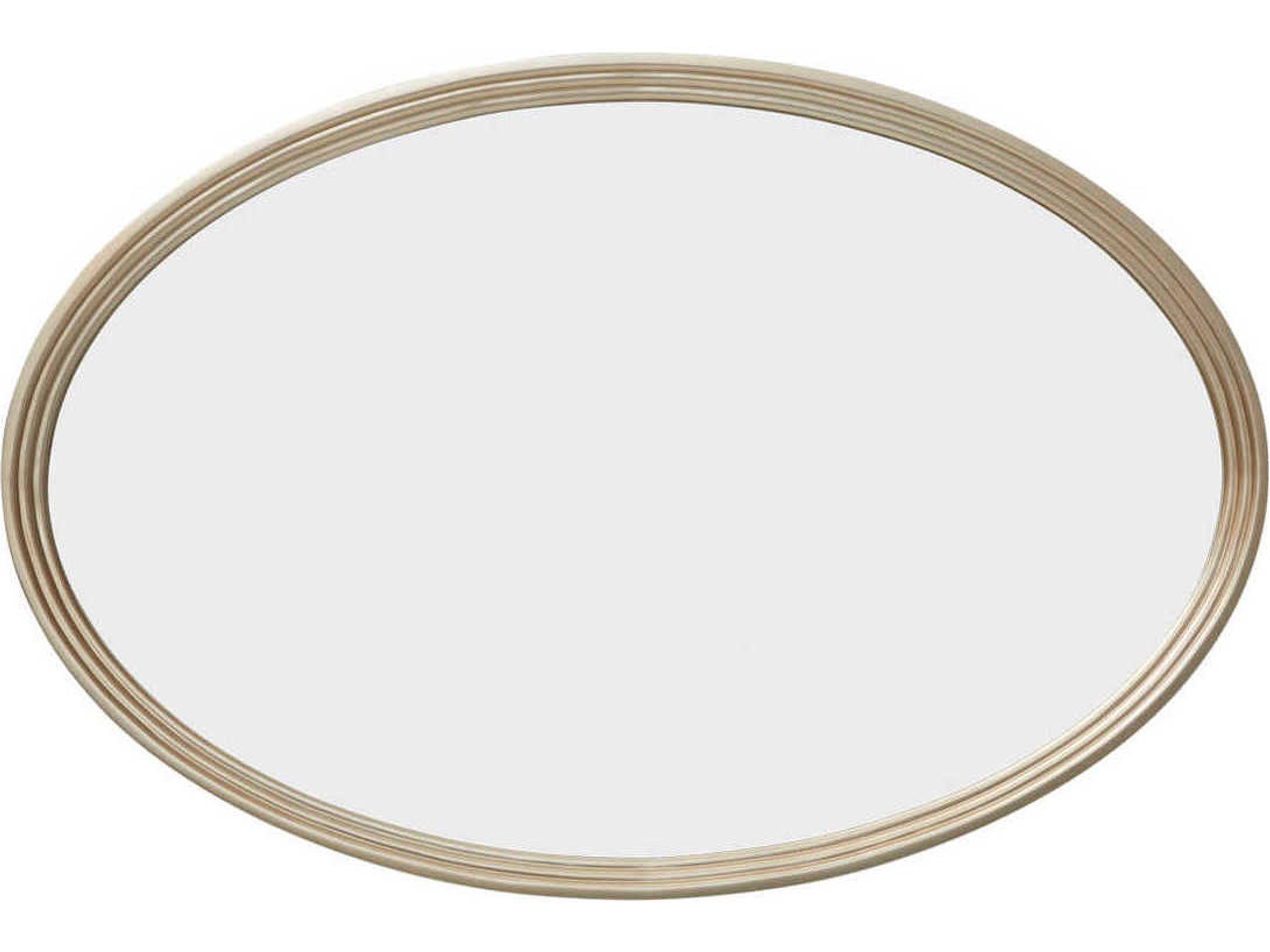 Luxecor Gilded Chardonnay Oval Wall Mirror