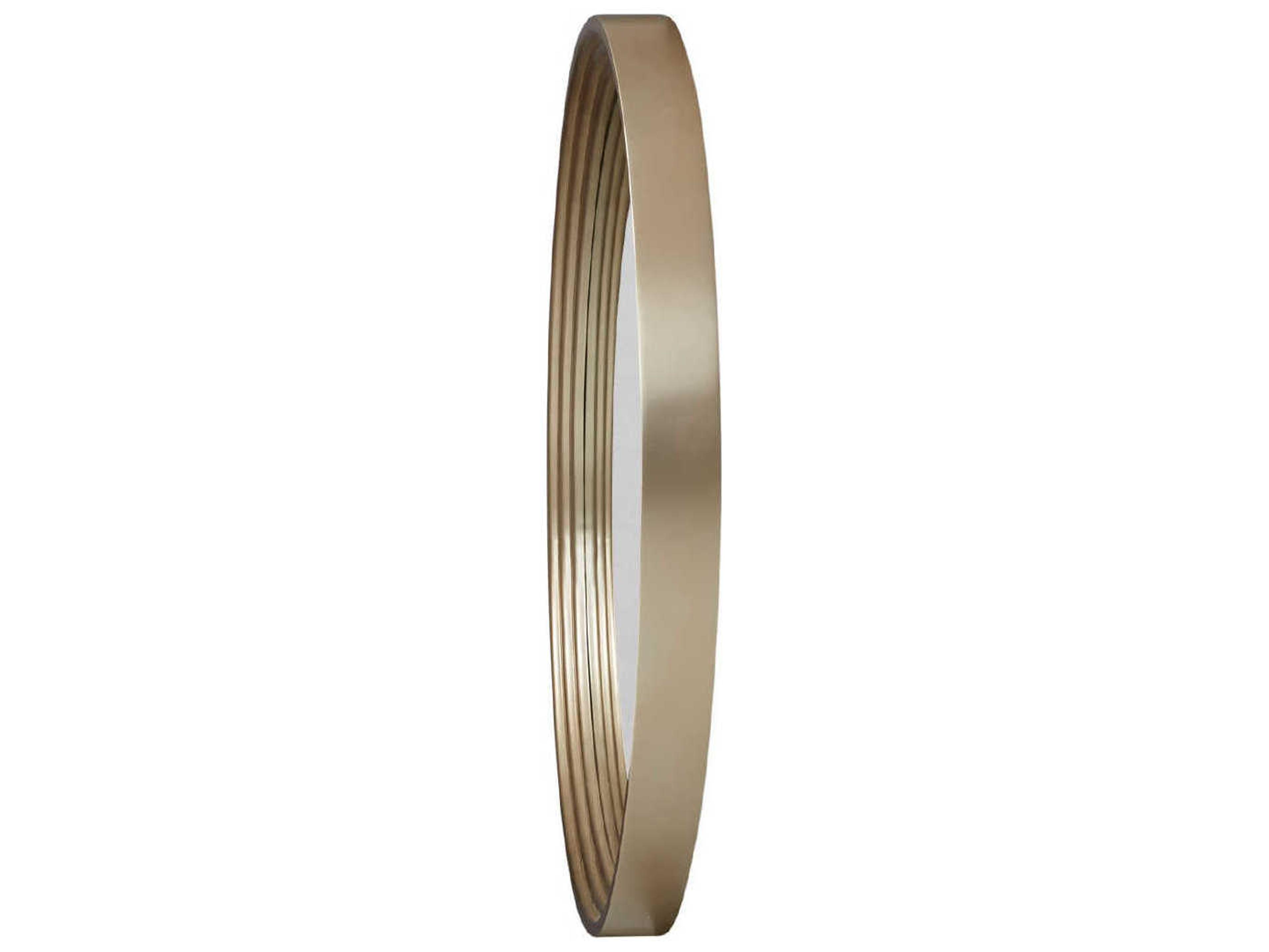 Luxecor Gilded Chardonnay Oval Wall Mirror