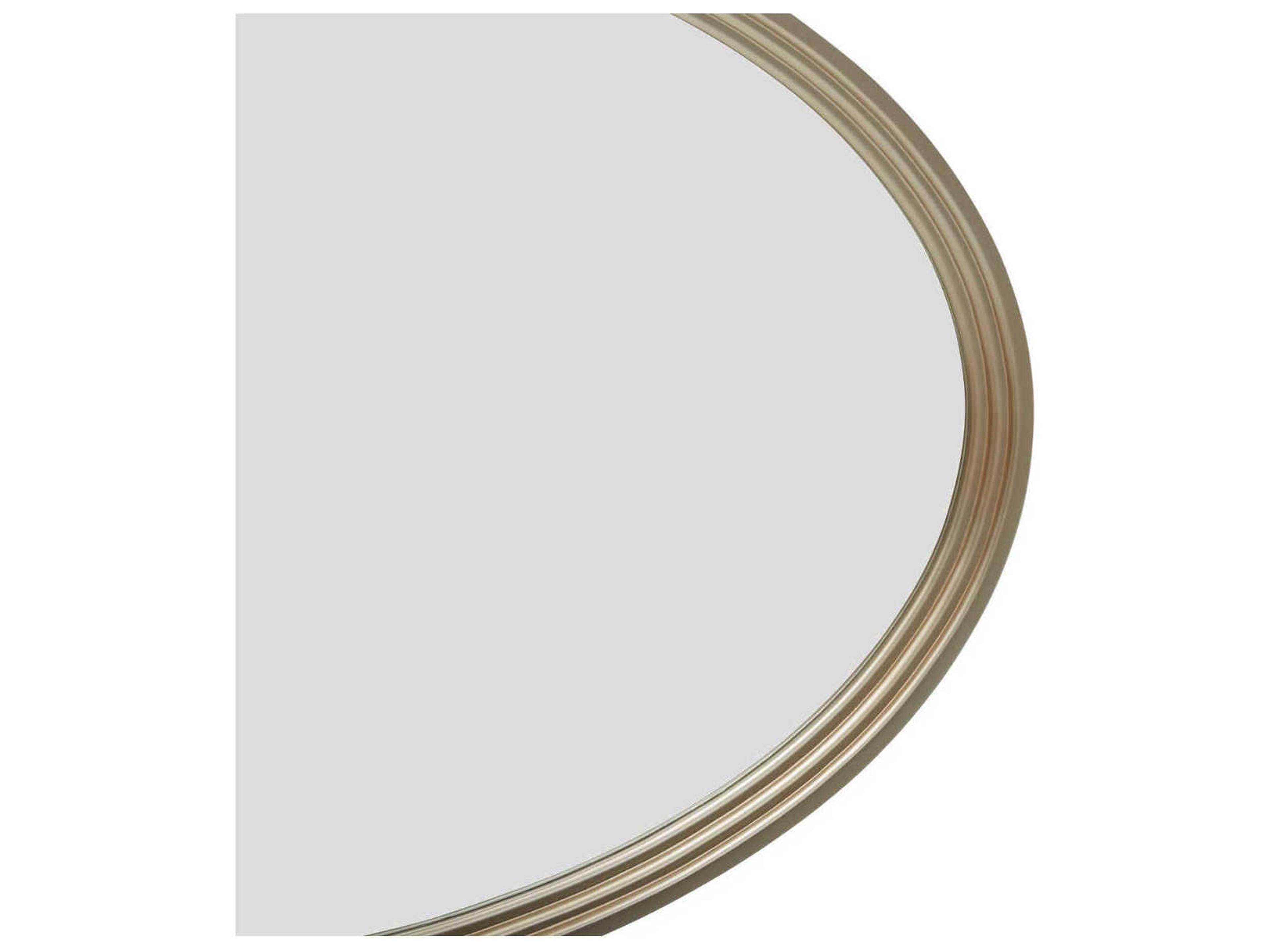 Luxecor Gilded Chardonnay Oval Wall Mirror