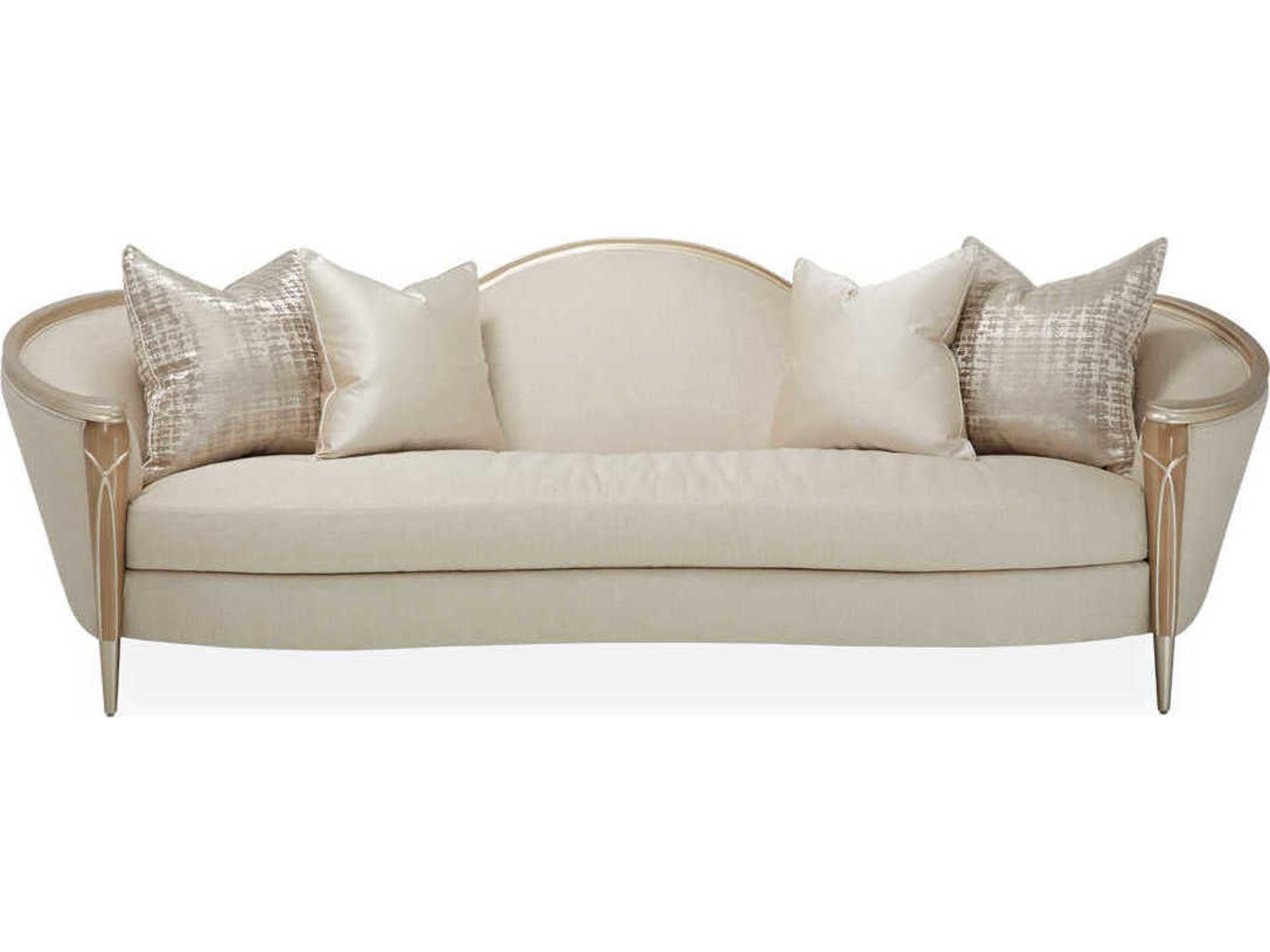 Luxecor Gilded Pearl Beige Upholstered Sofa