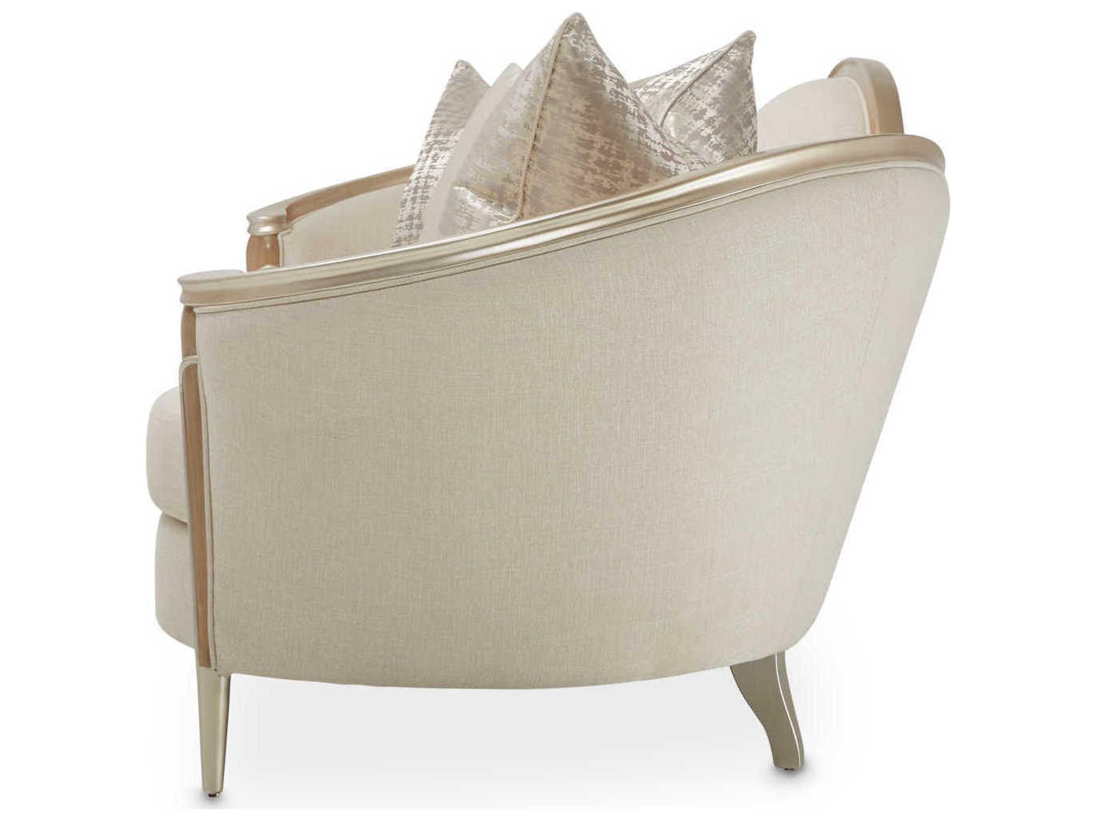 Luxecor Gilded Pearl Beige Upholstered Sofa