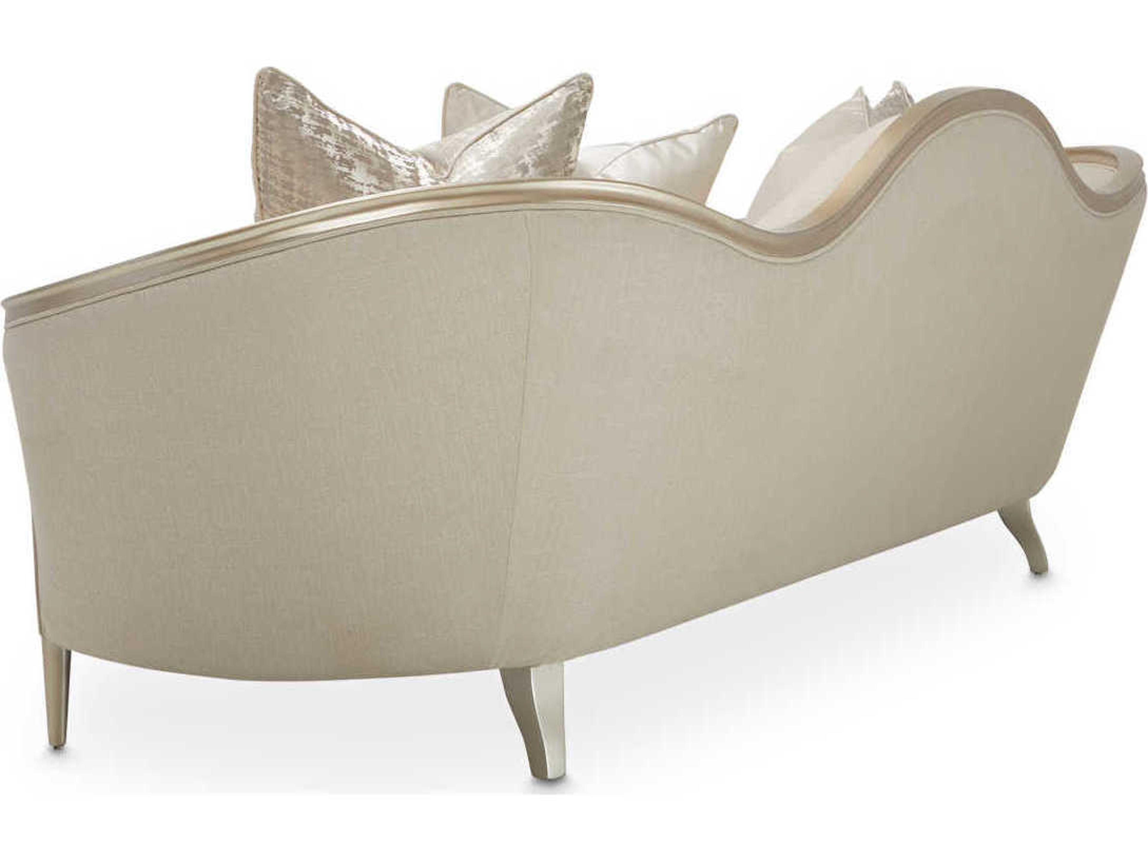 Luxecor Gilded Pearl Beige Upholstered Sofa