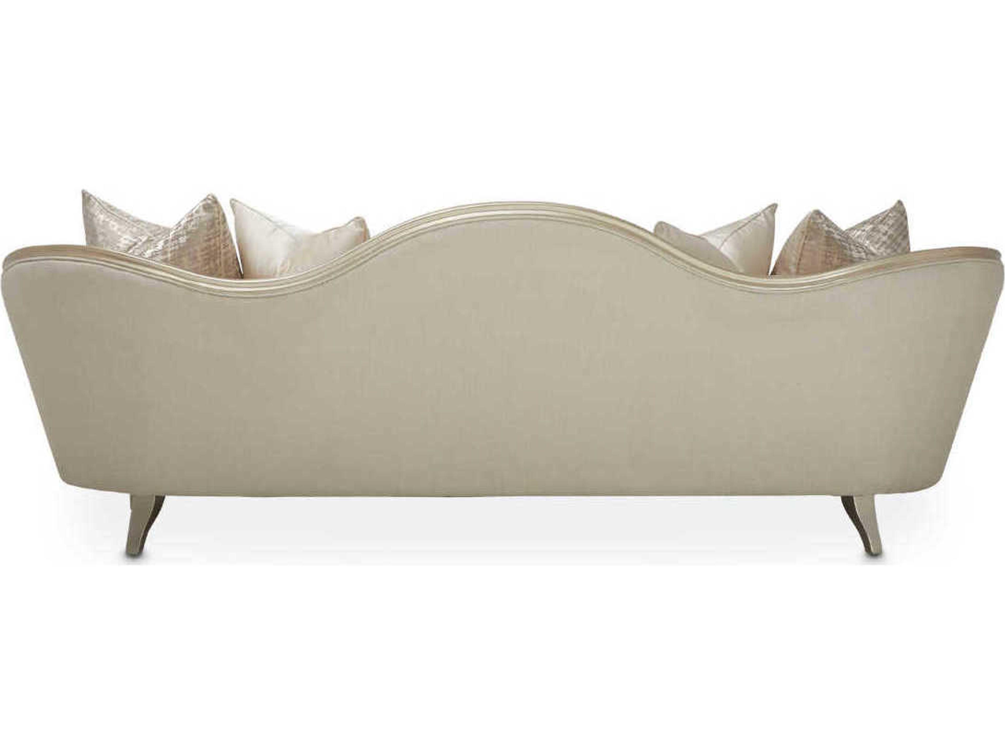 Luxecor Gilded Pearl Beige Upholstered Sofa