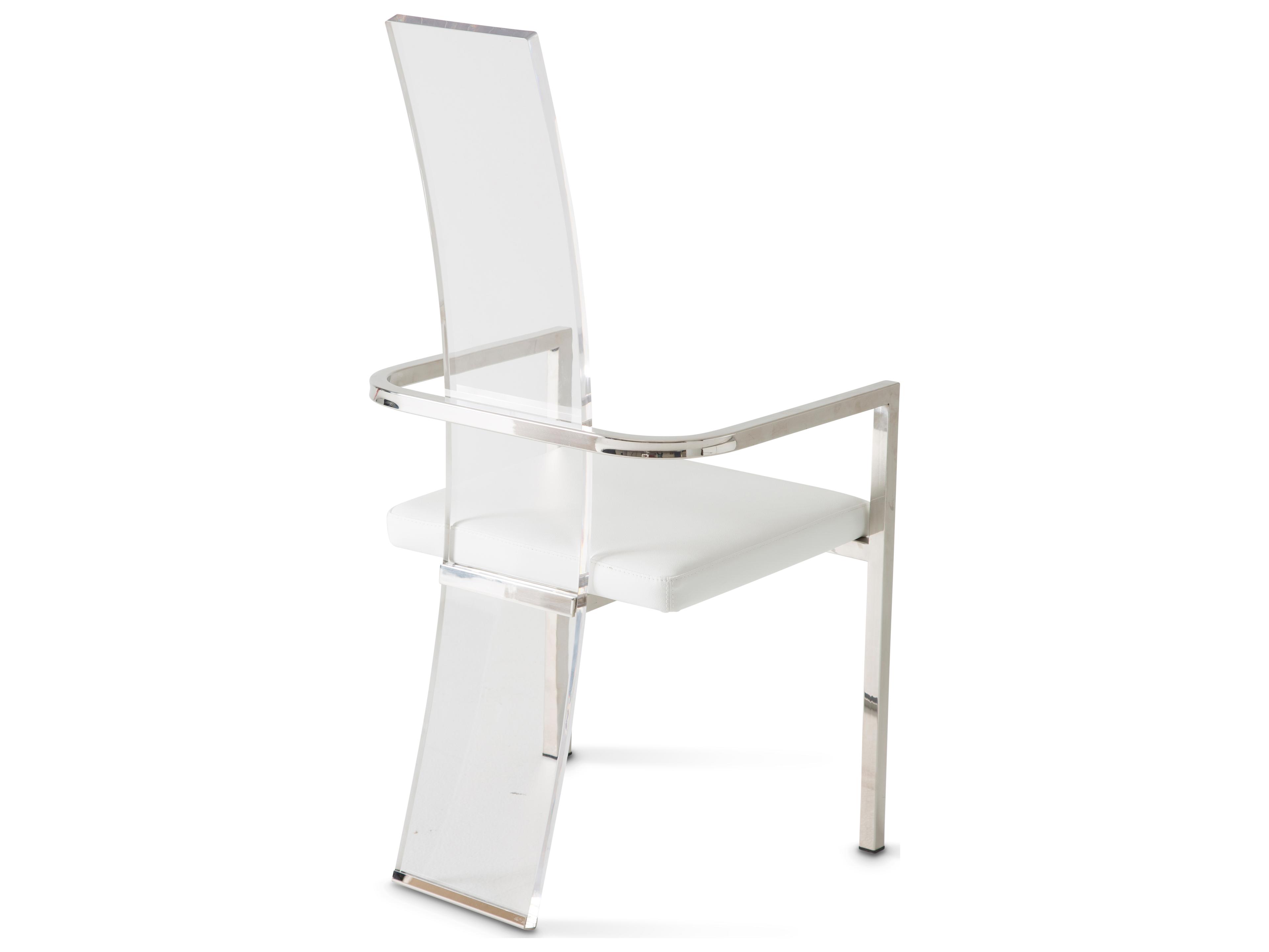 Luxecor Gilded White Arm Dining Chair