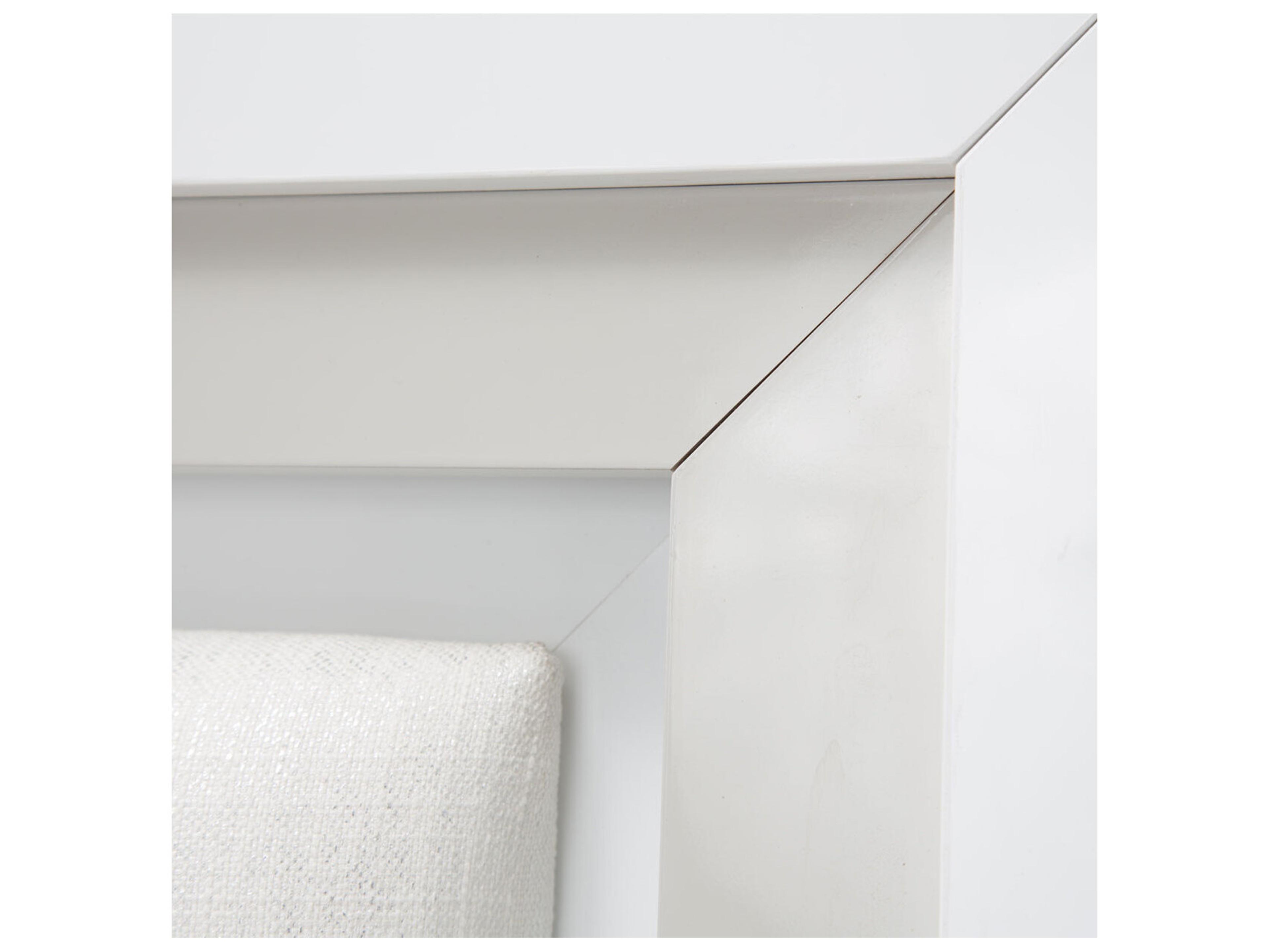 Luxecor Gilded White Wood King Platform Bed