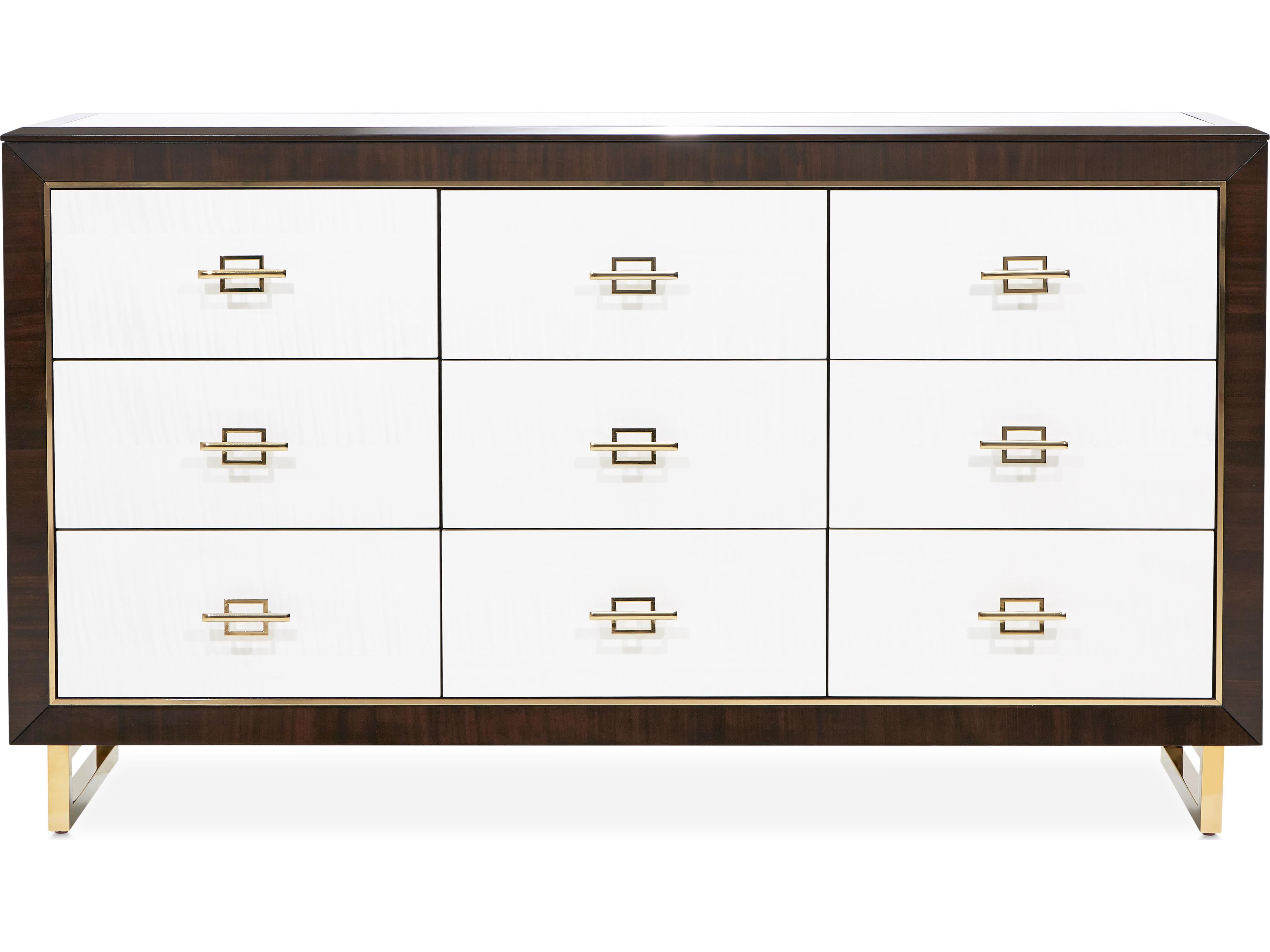 Belmont Place Brown Poplar Wood Dresser