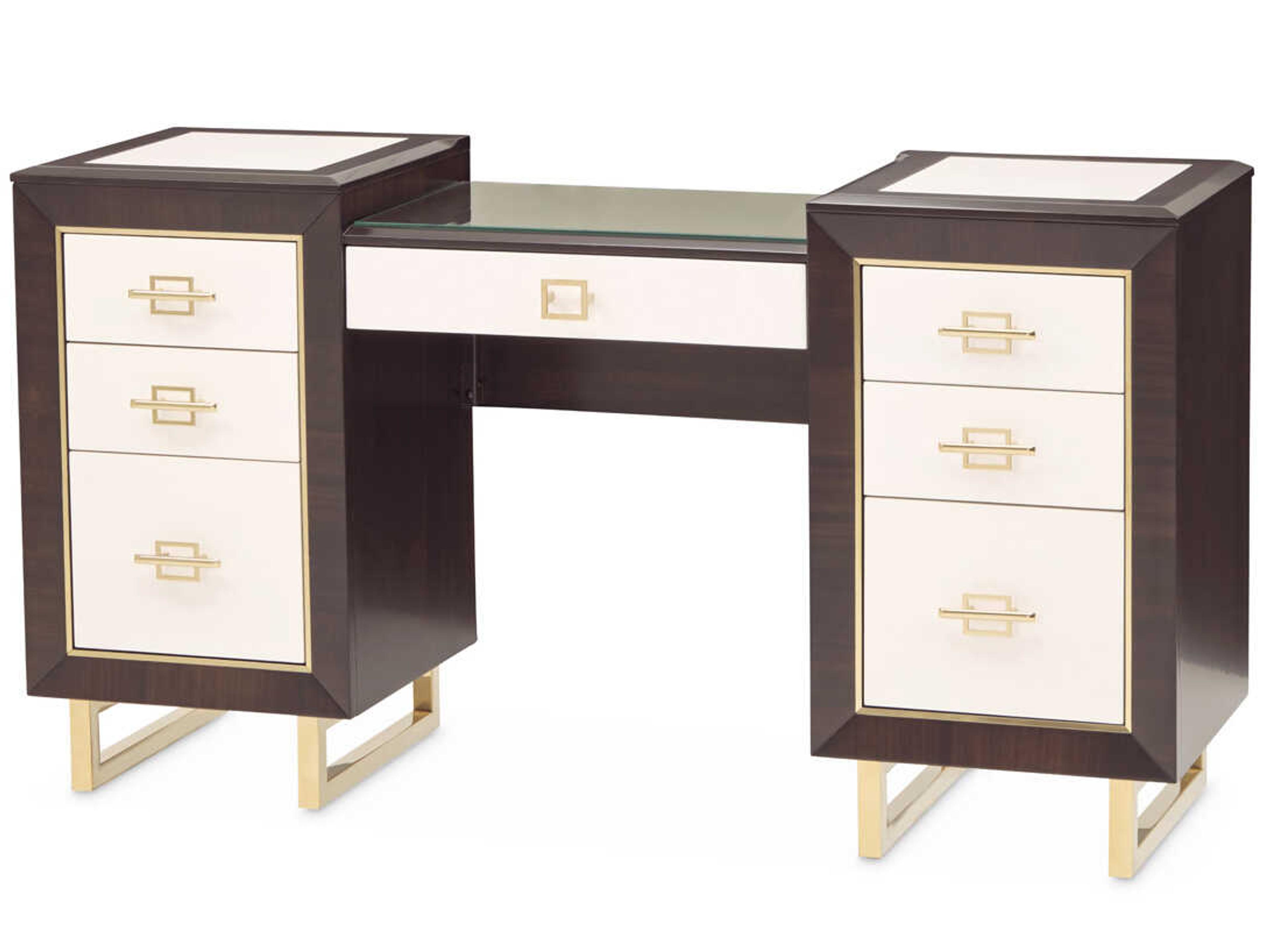 Belmont Place Espresso Poplar Wood Vanity Table