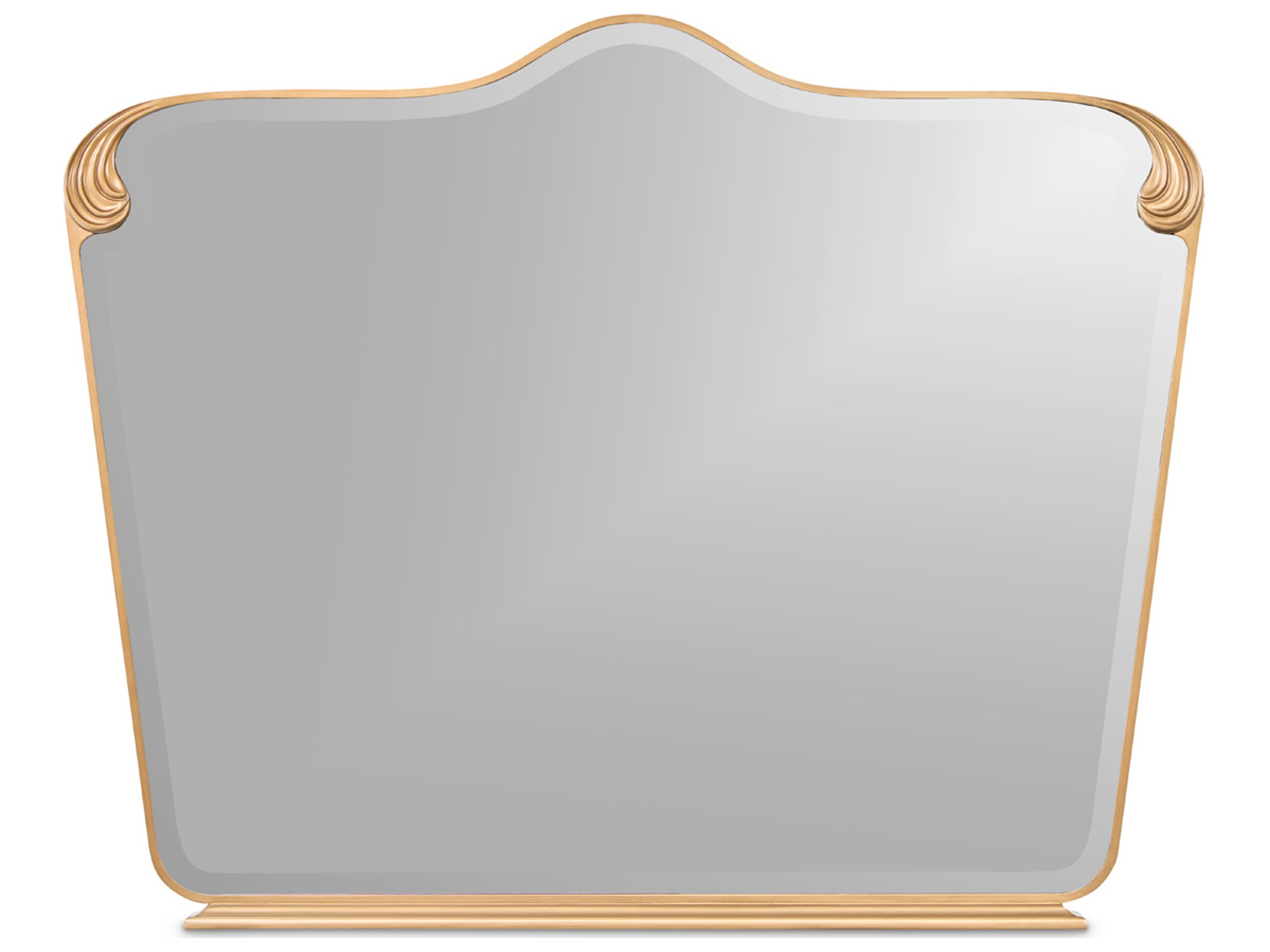 Camellia Field Warm Pecan Dresser Mirror