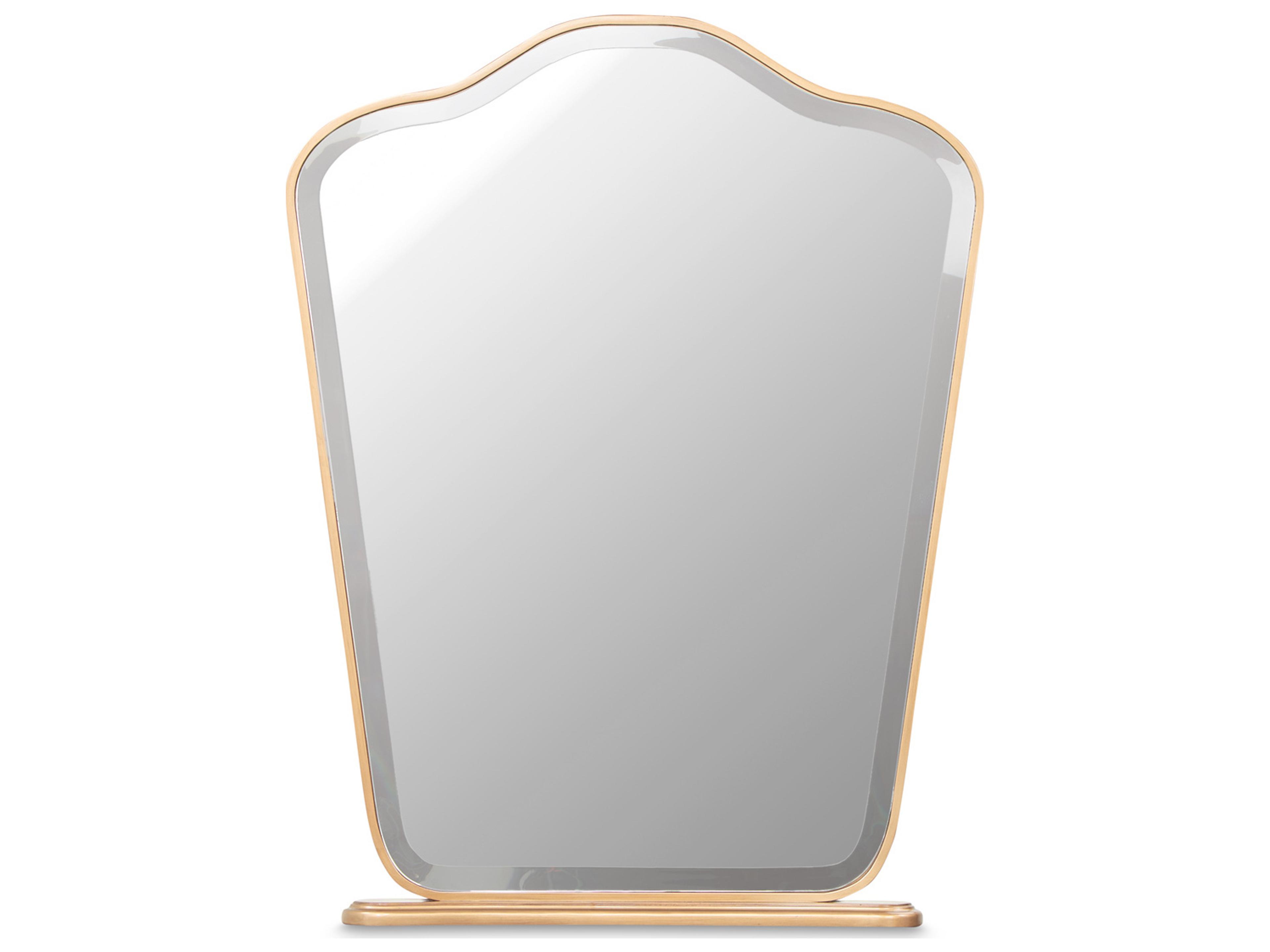 Camellia Field Antique Gold Dresser Mirror