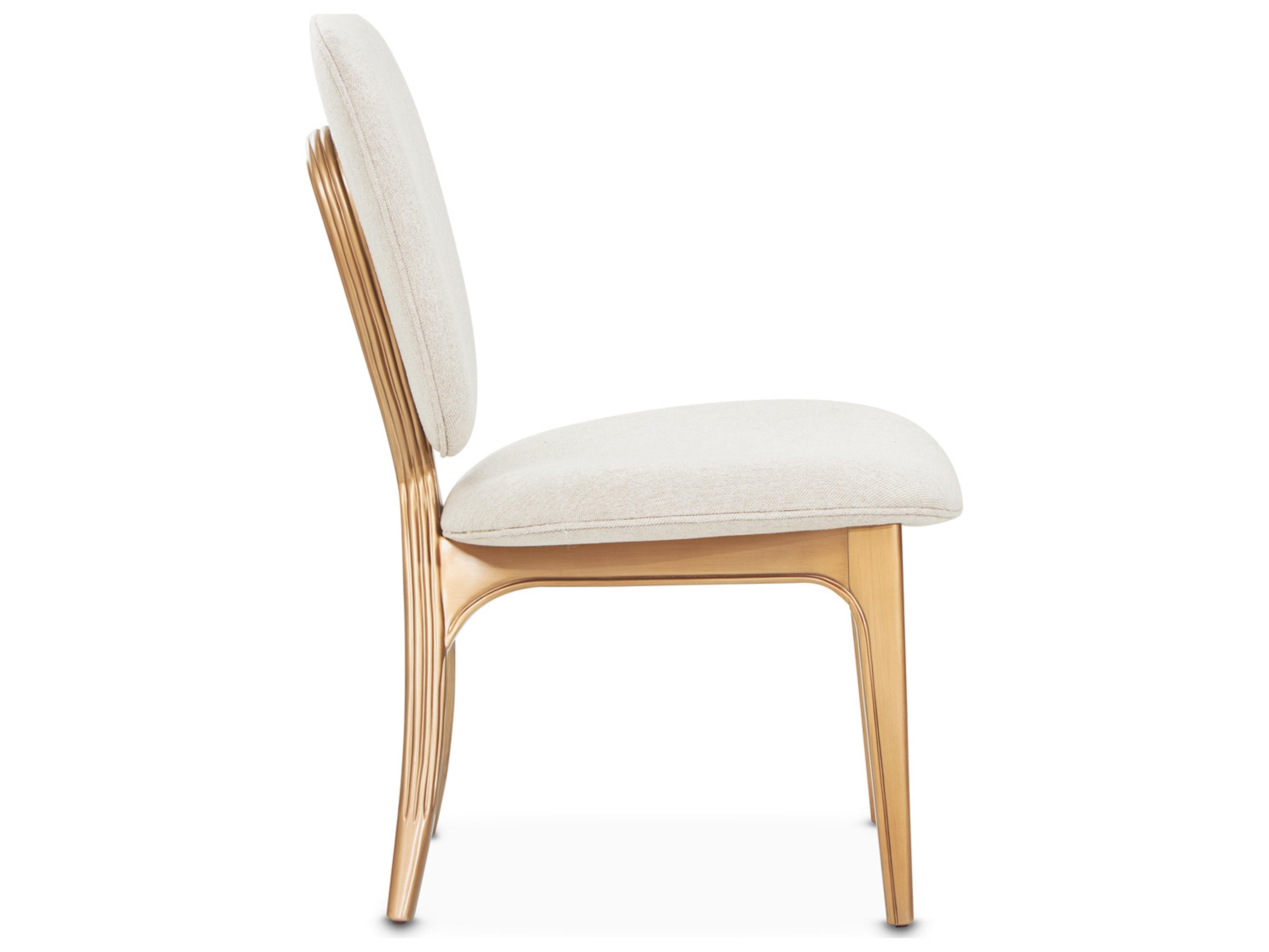 Luxecor Gilded Warm Pecan Beige Vanity Chair