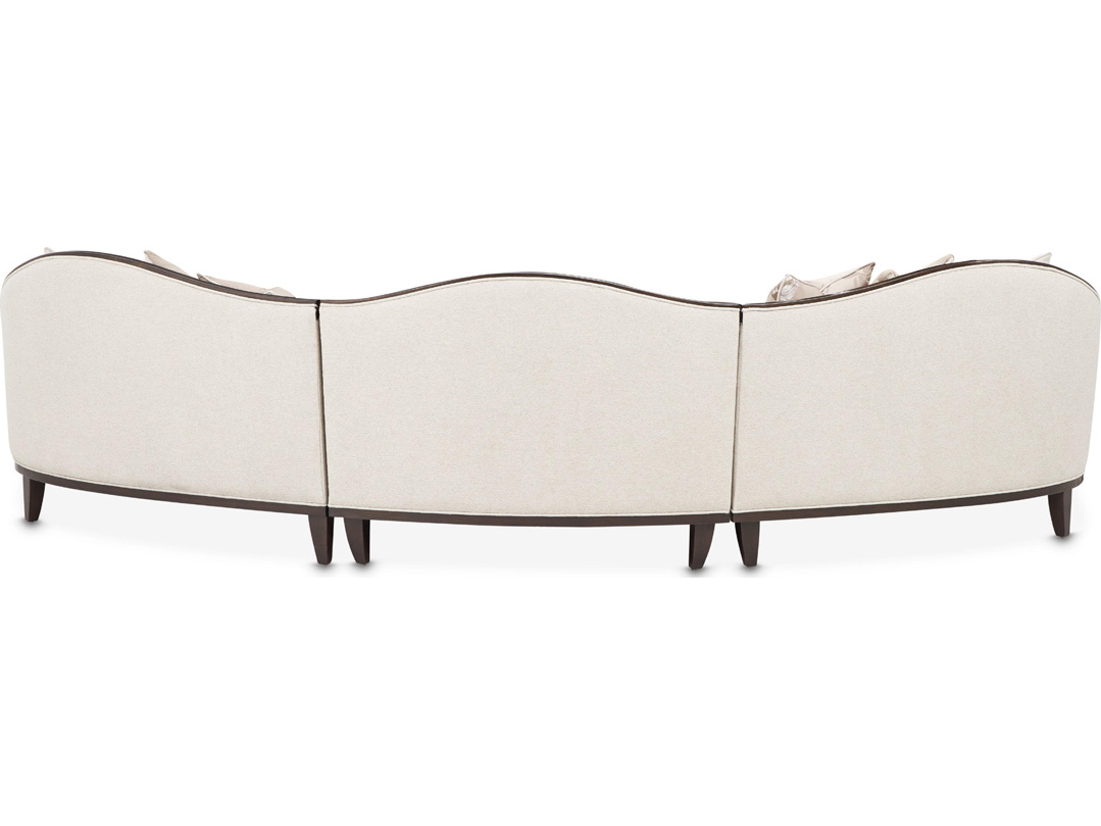 Luxecor Gilded Warm Pecan Linen Beige Upholstered Modular