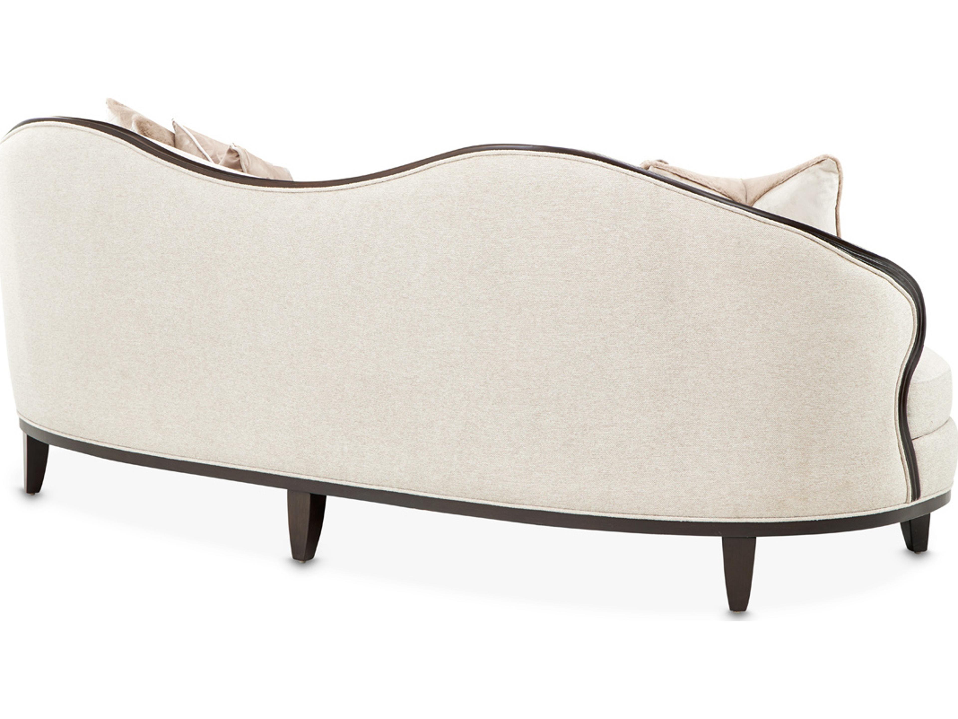 Luxecor Gilded Warm Pecan Linen Beige Upholstered Sofa