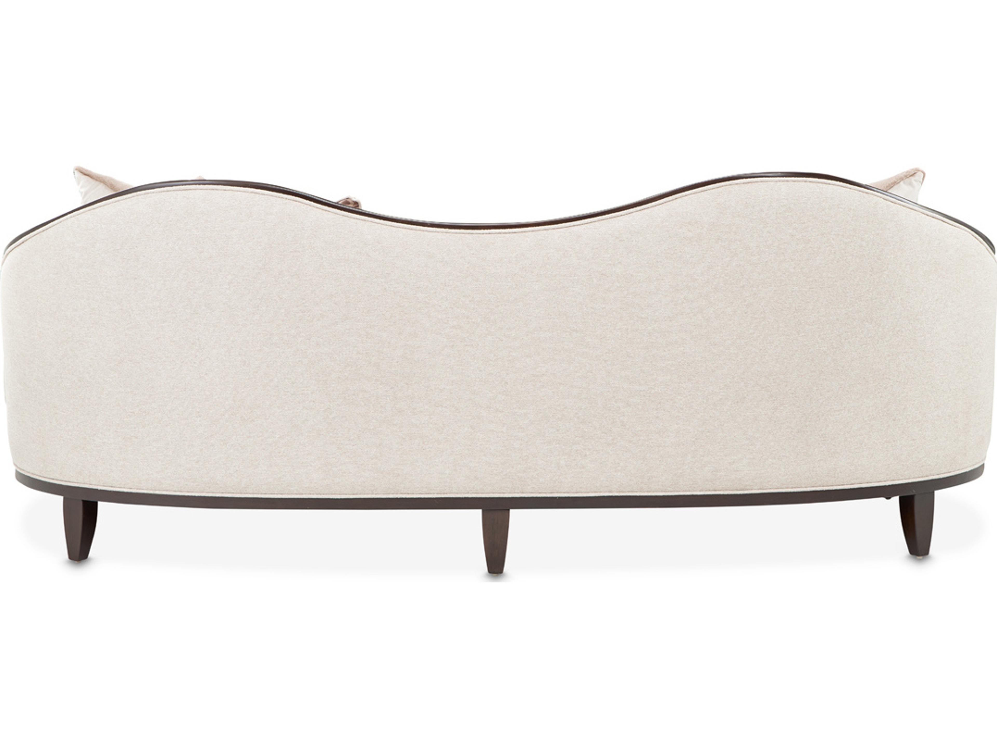 Luxecor Gilded Warm Pecan Linen Beige Upholstered Sofa