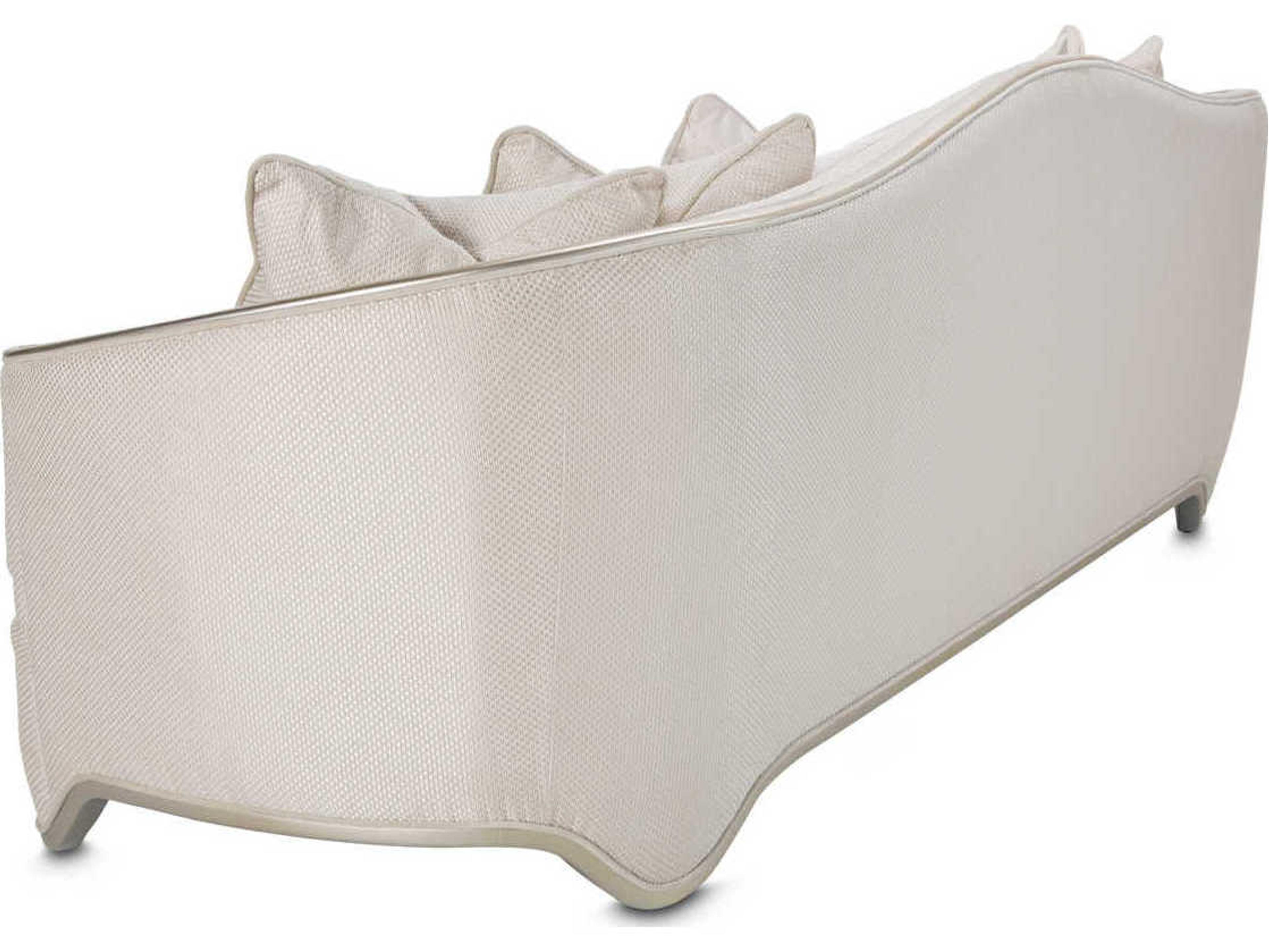 Luxecor Gilded Champagne Beige Upholstered Sofa