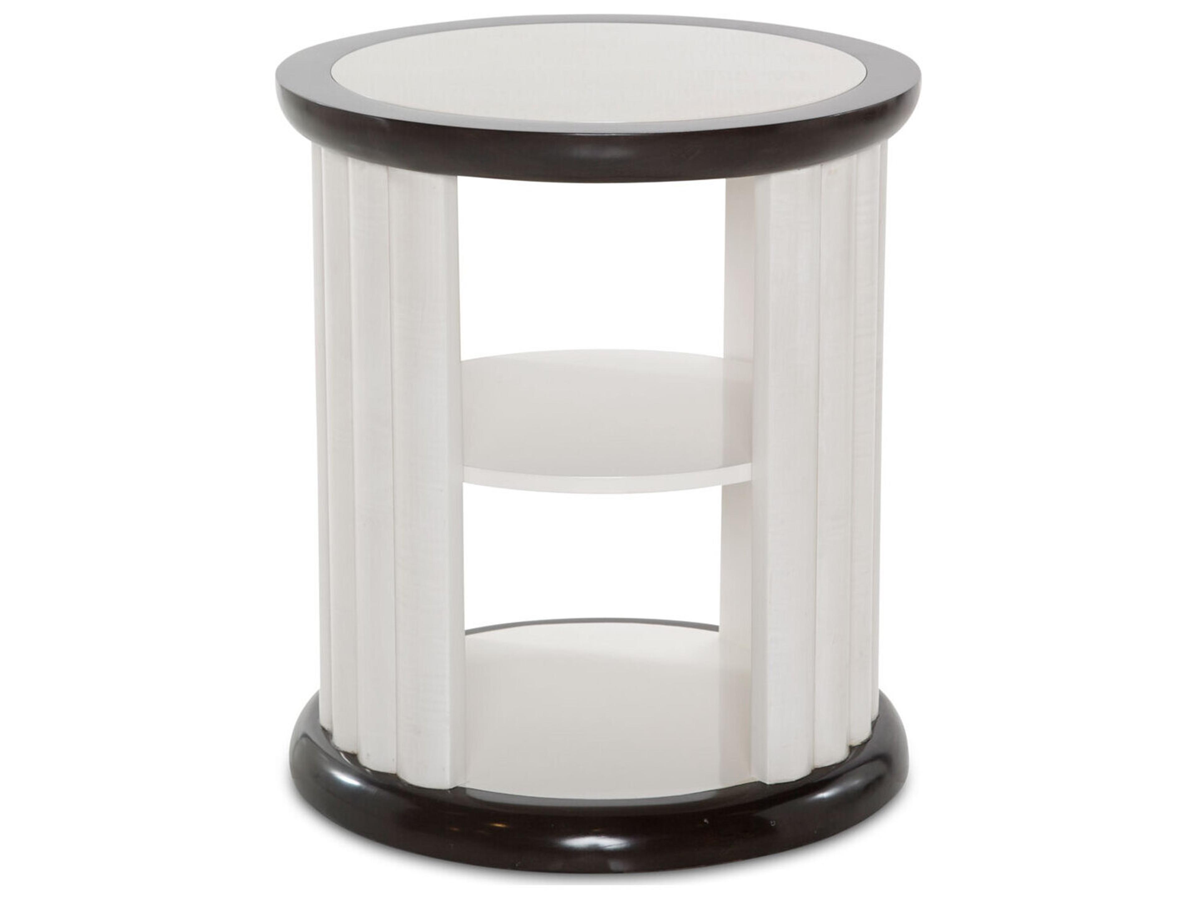 Paris Chic Round Wood End Table