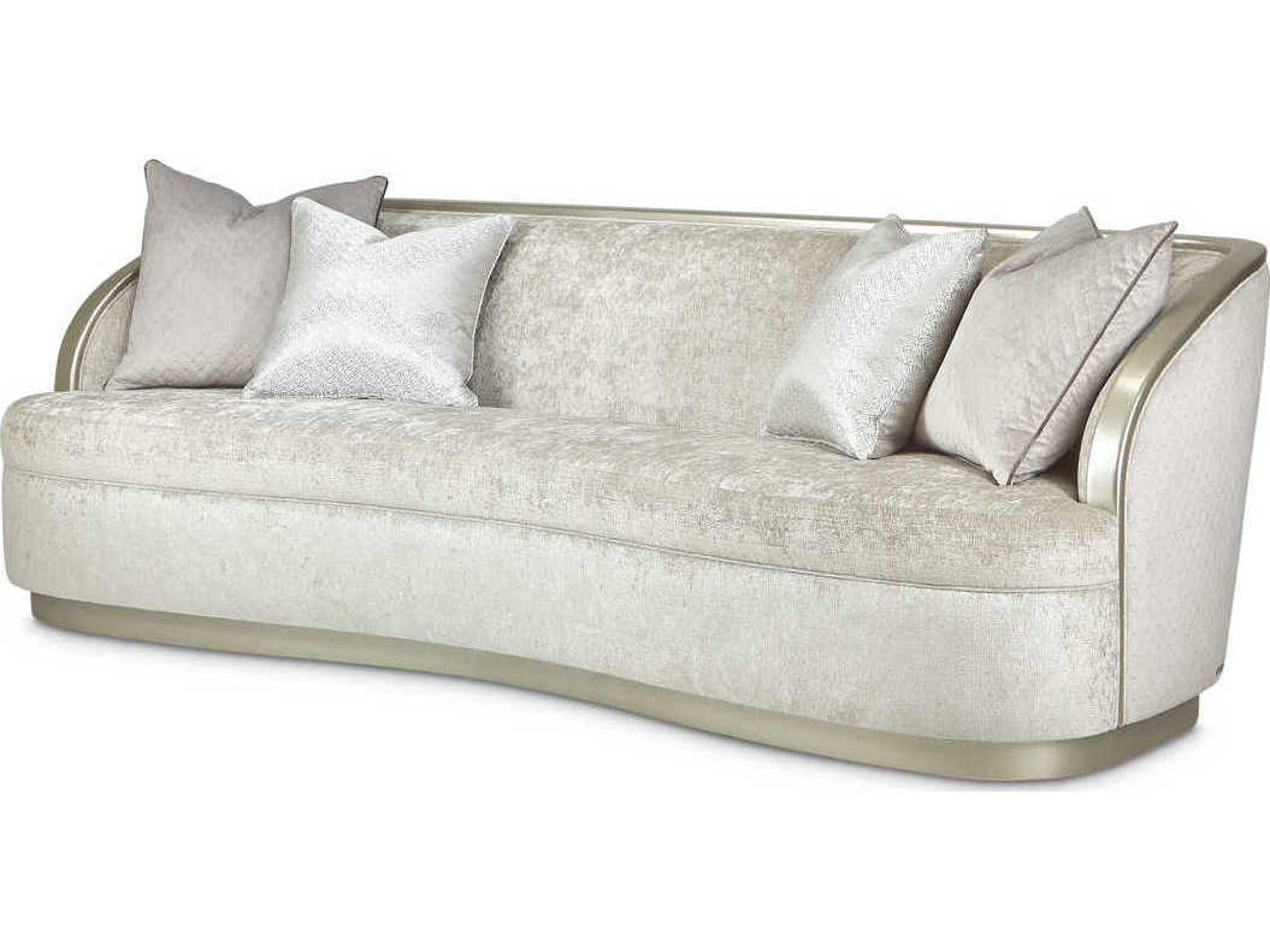 Gilded Storm Gray Upholstered Sofa