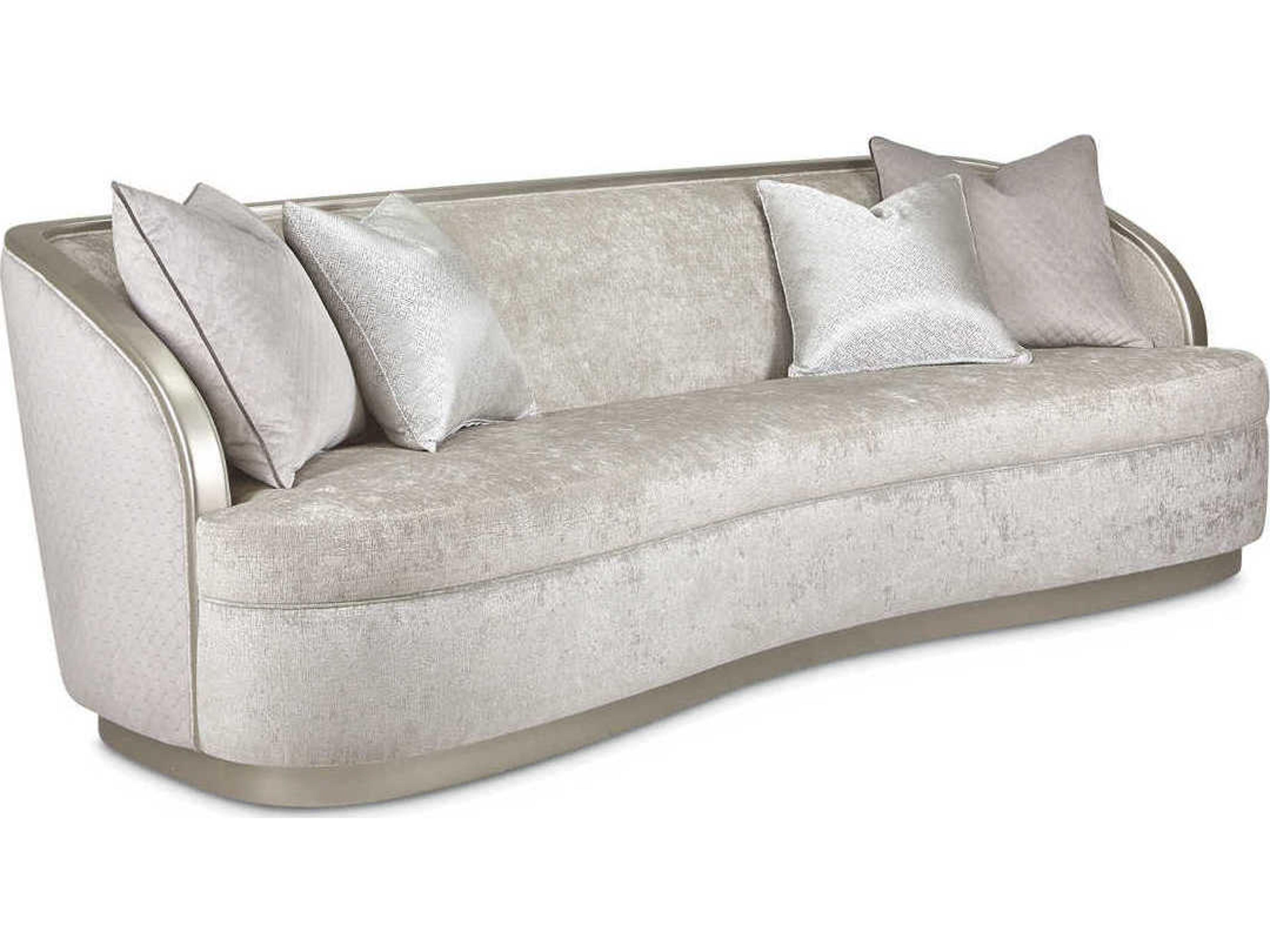 Luxecor Gilded Storm Gray Upholstered Sofa