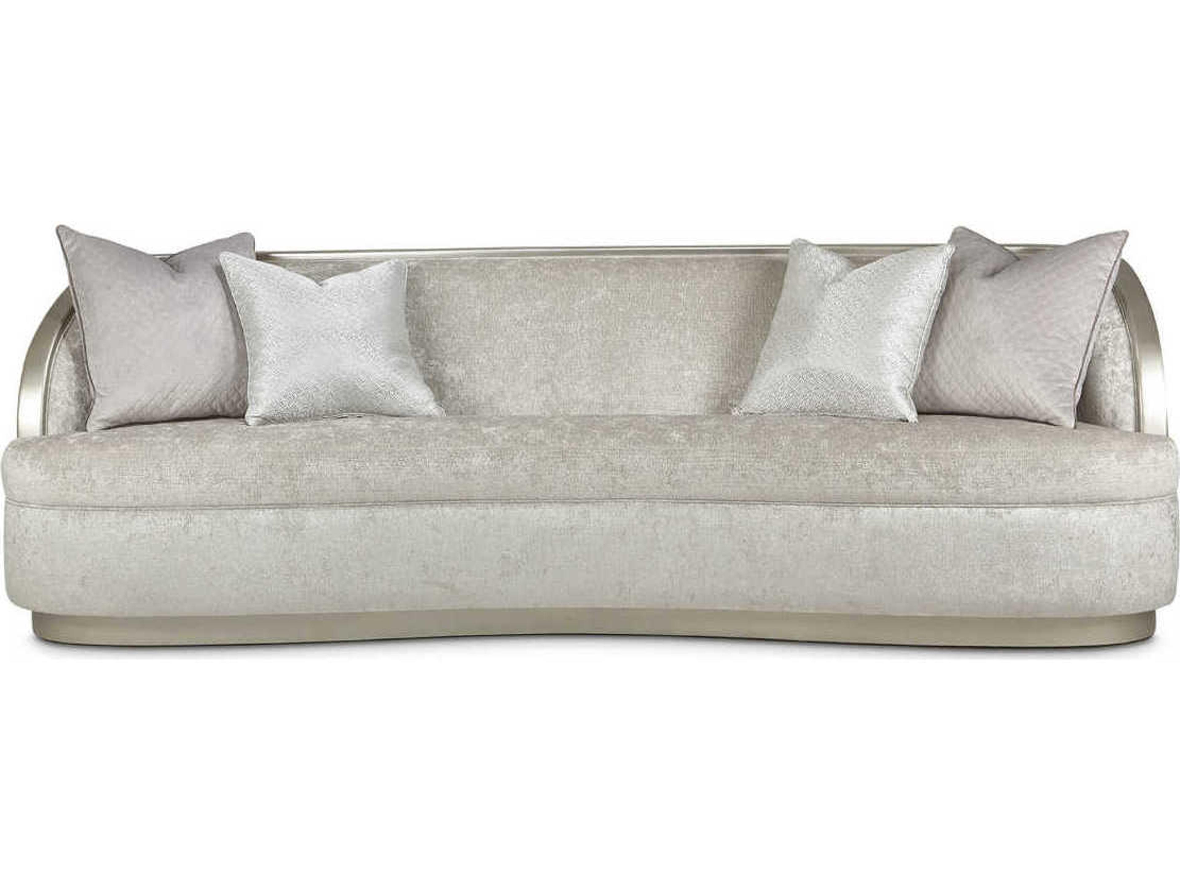 Luxecor Gilded Storm Gray Upholstered Sofa
