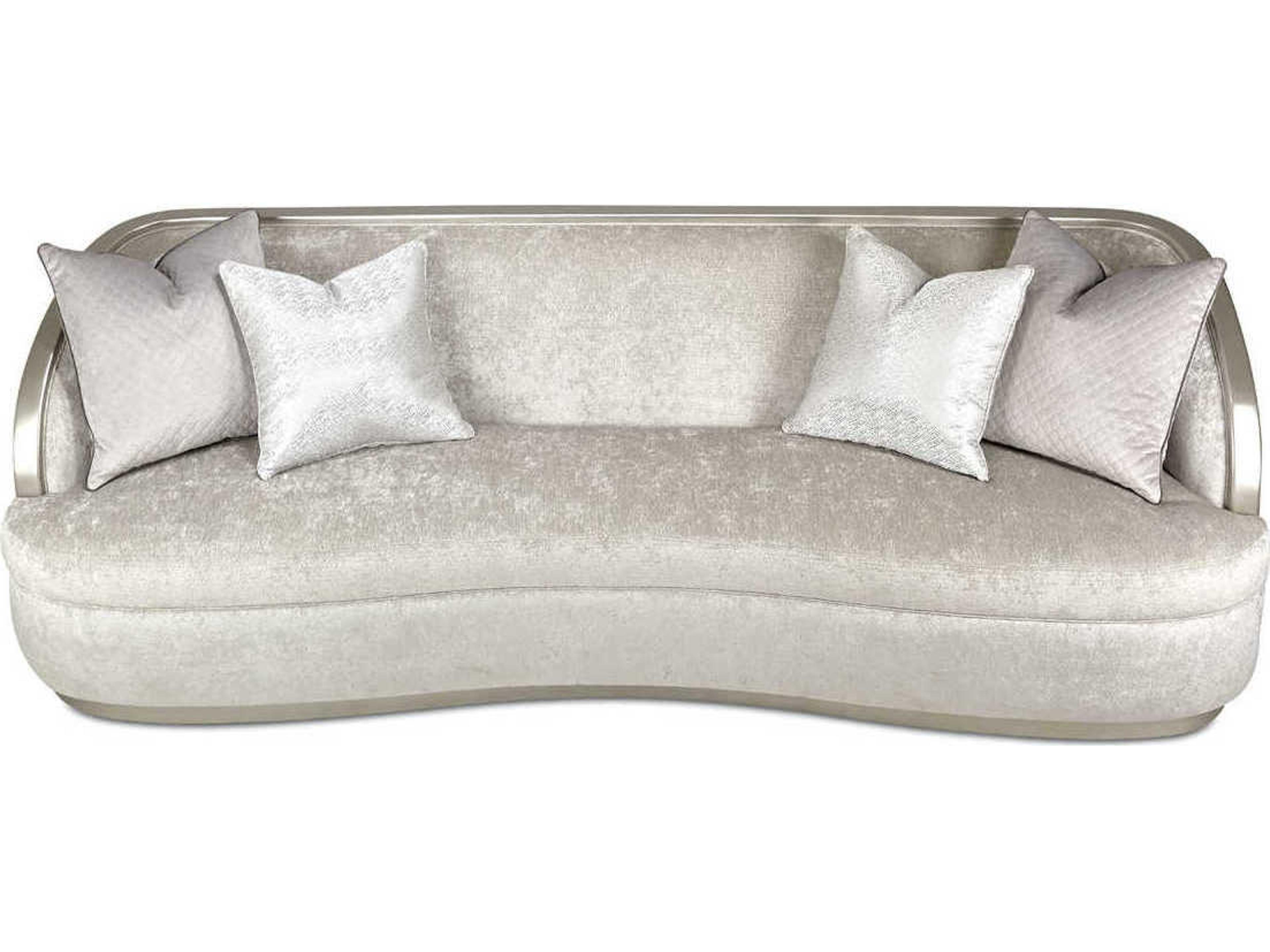 Luxecor Gilded Storm Gray Upholstered Sofa