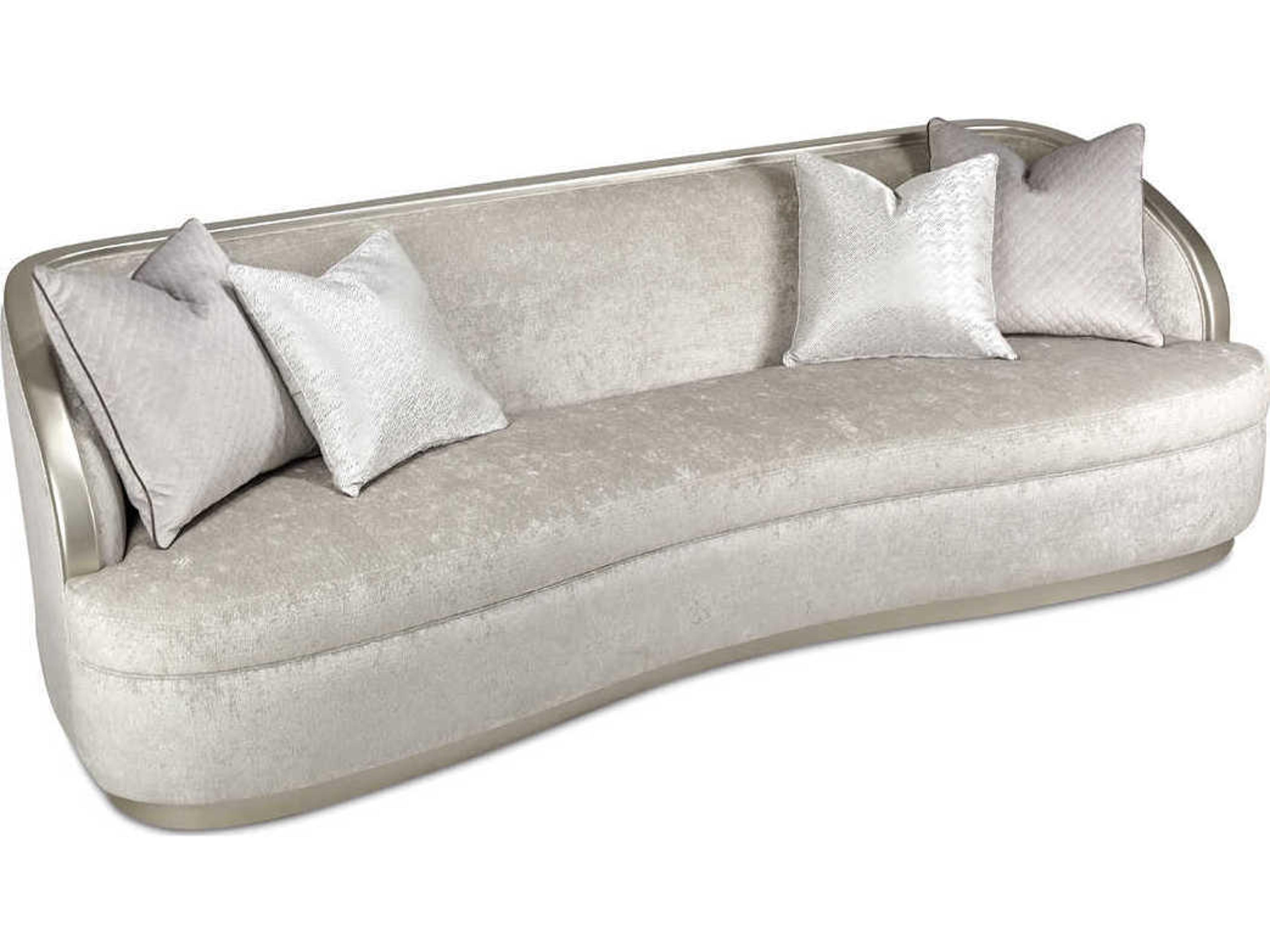 Luxecor Gilded Storm Gray Upholstered Sofa