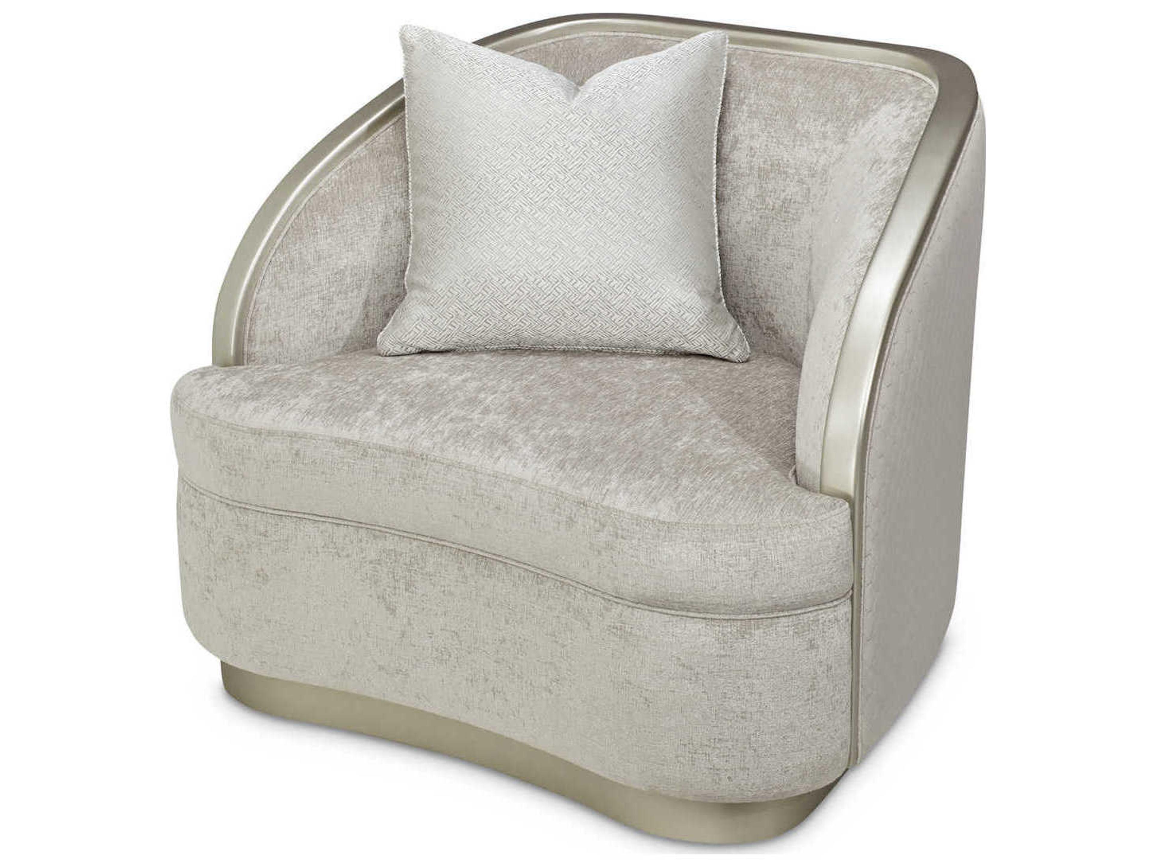 Lanna Gray Fabric Accent Chair