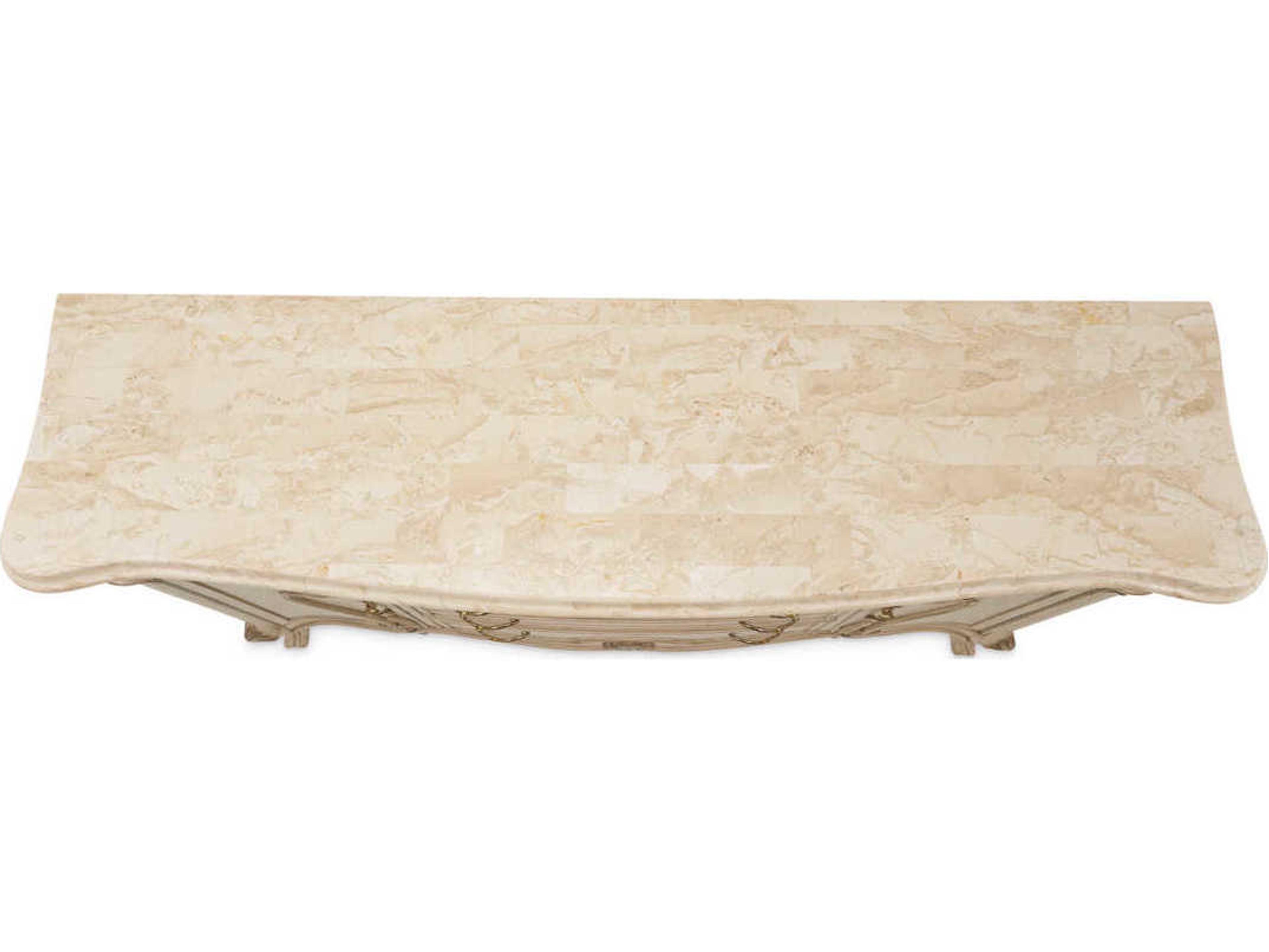 Luxecor Gilded 73" Poplar Wood Champagne Sideboard