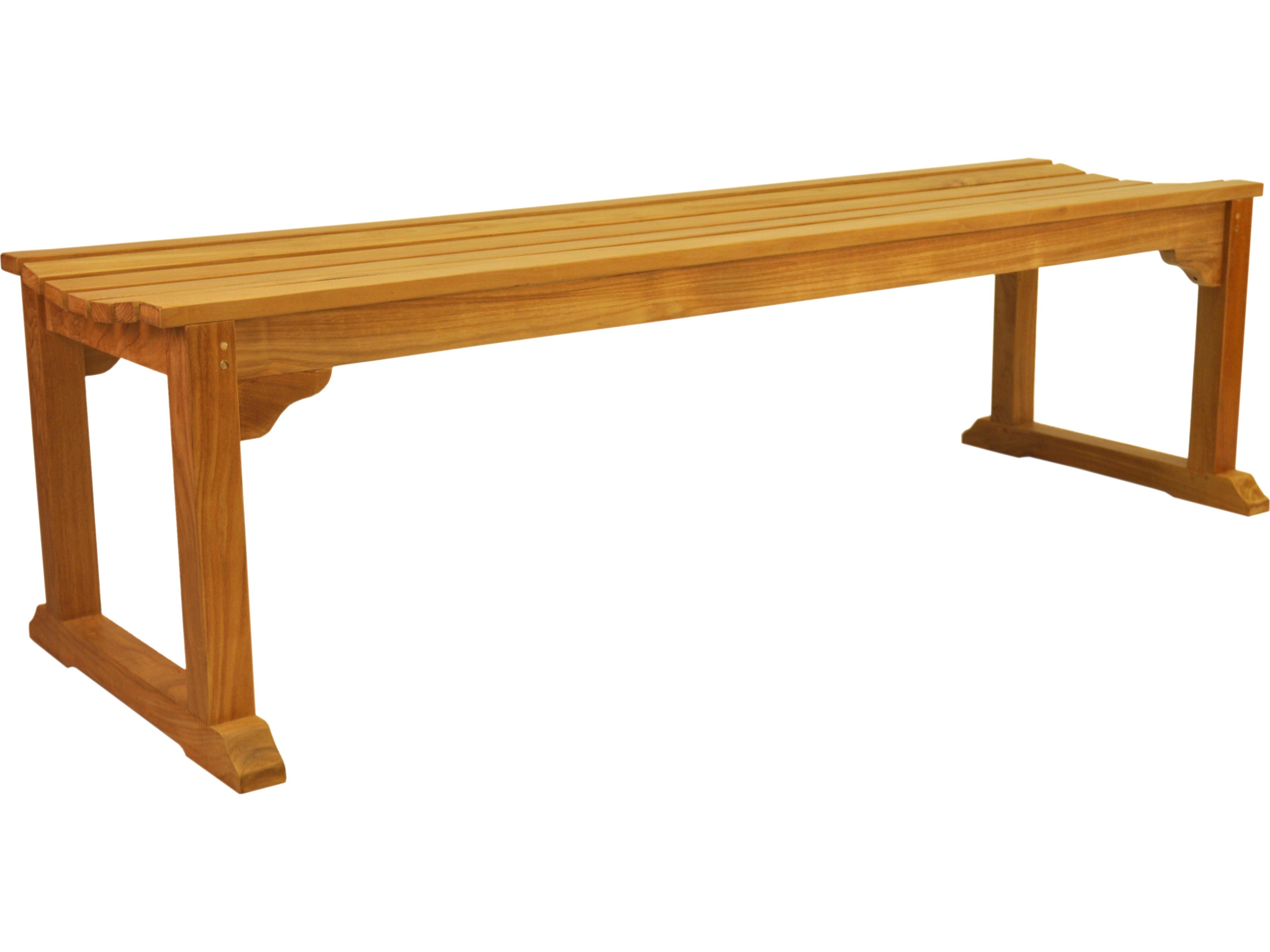 Anderson Teak Mason 3-Seater Backless Outdoor Patio Bench