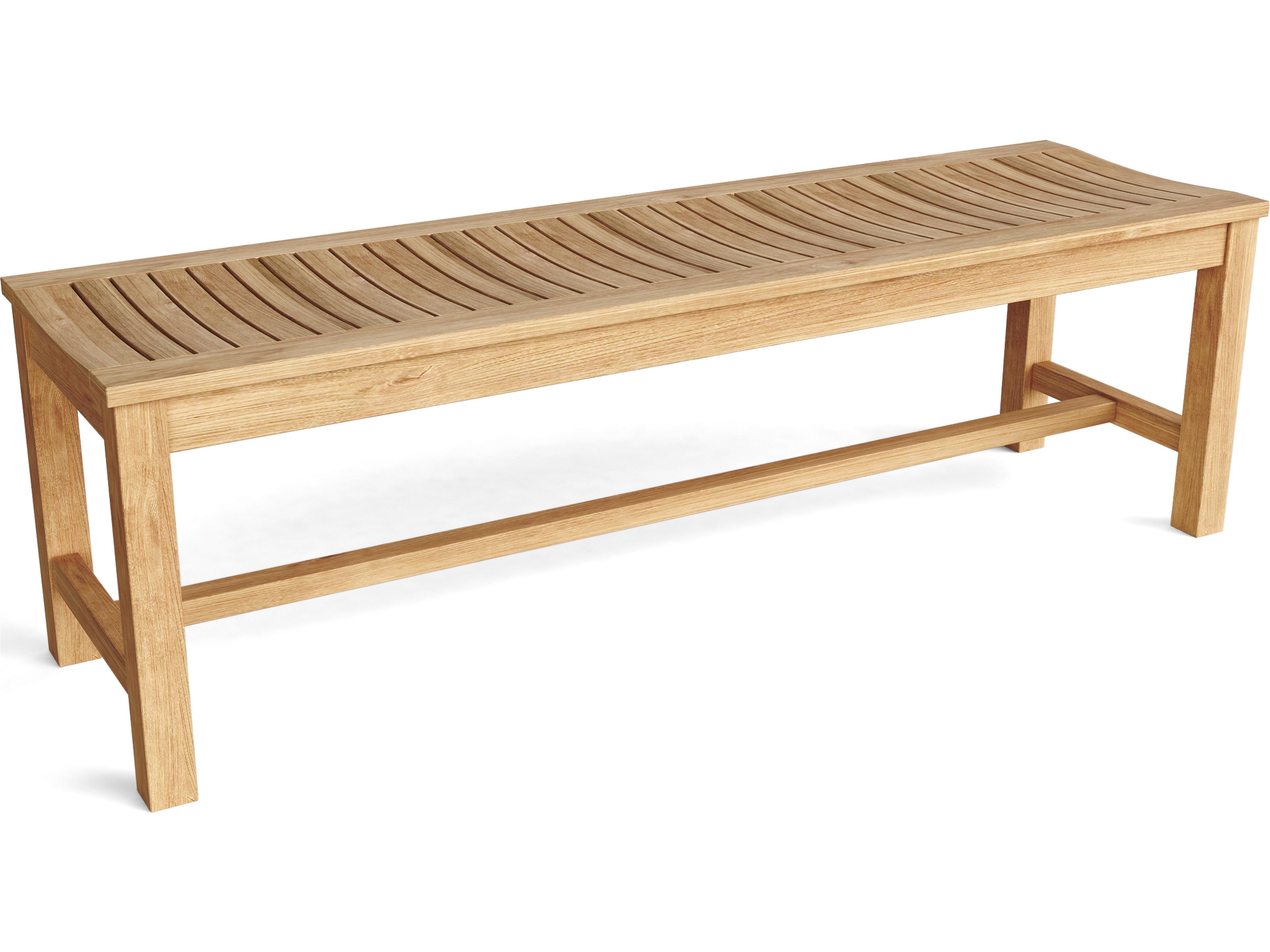 Anderson Teak Casablanca 3-Seater Backless Outdoor Patio Bench