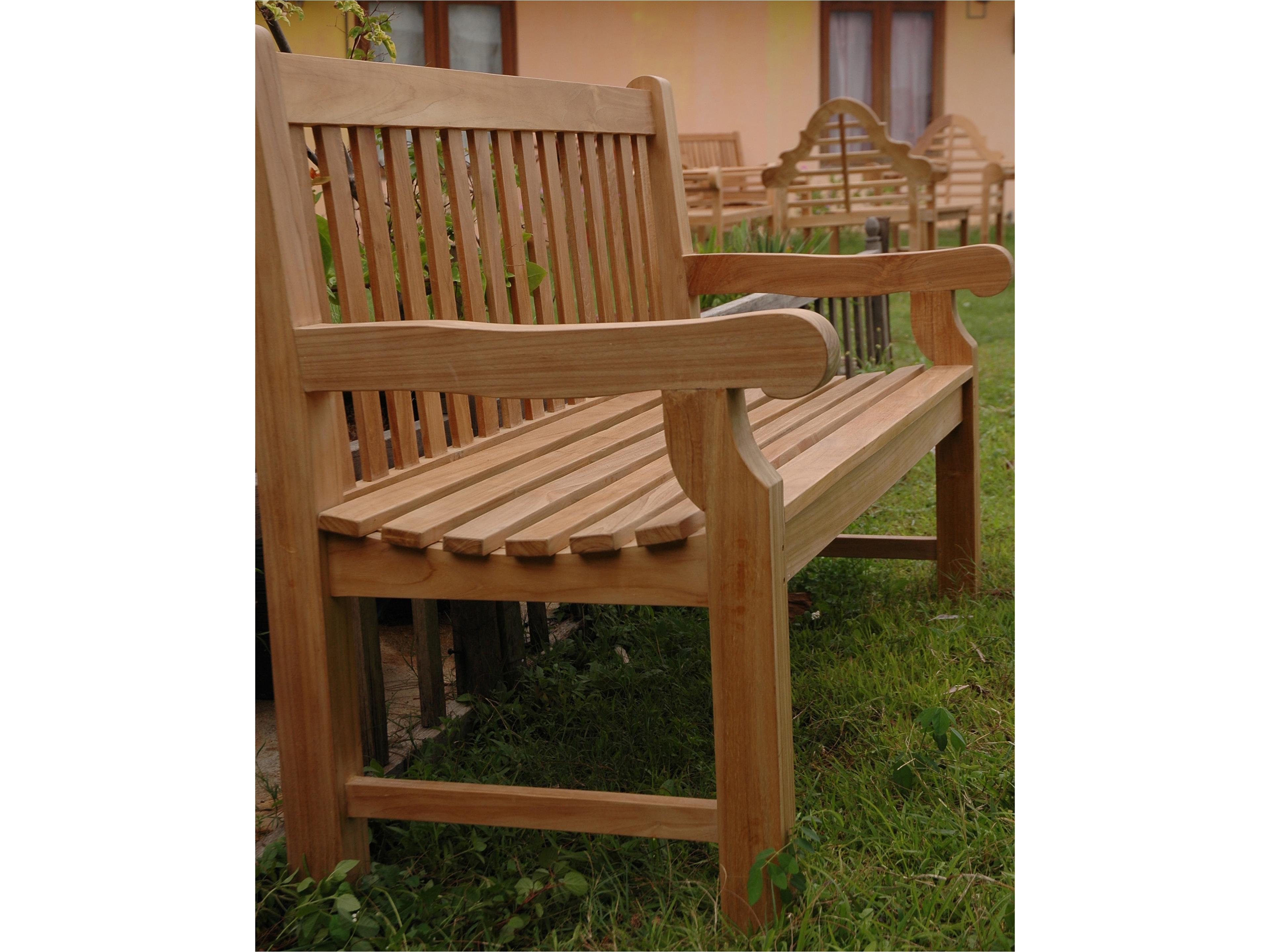 Anderson Teak Devonshire 3-Seater Extra Thick Outdoor Patio Bench