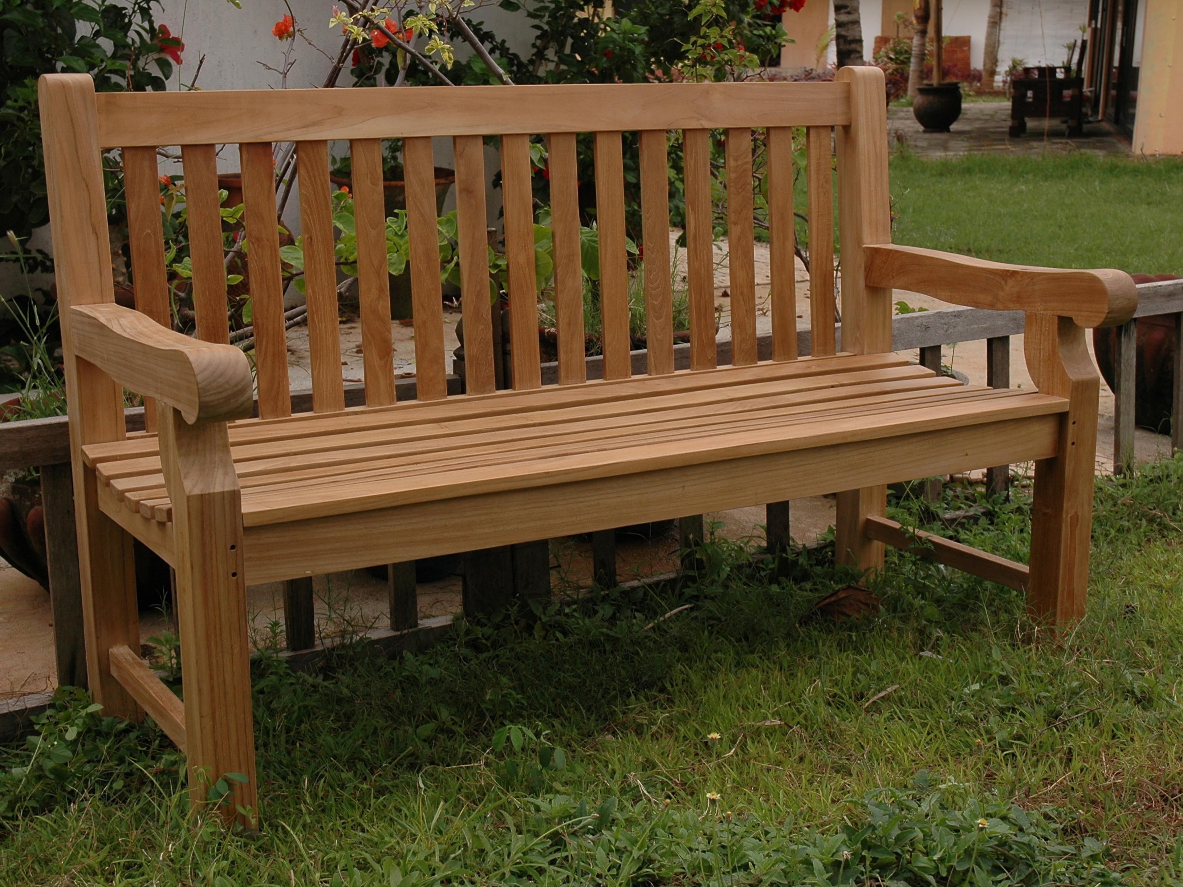 Anderson Teak Devonshire 3-Seater Extra Thick Outdoor Patio Bench