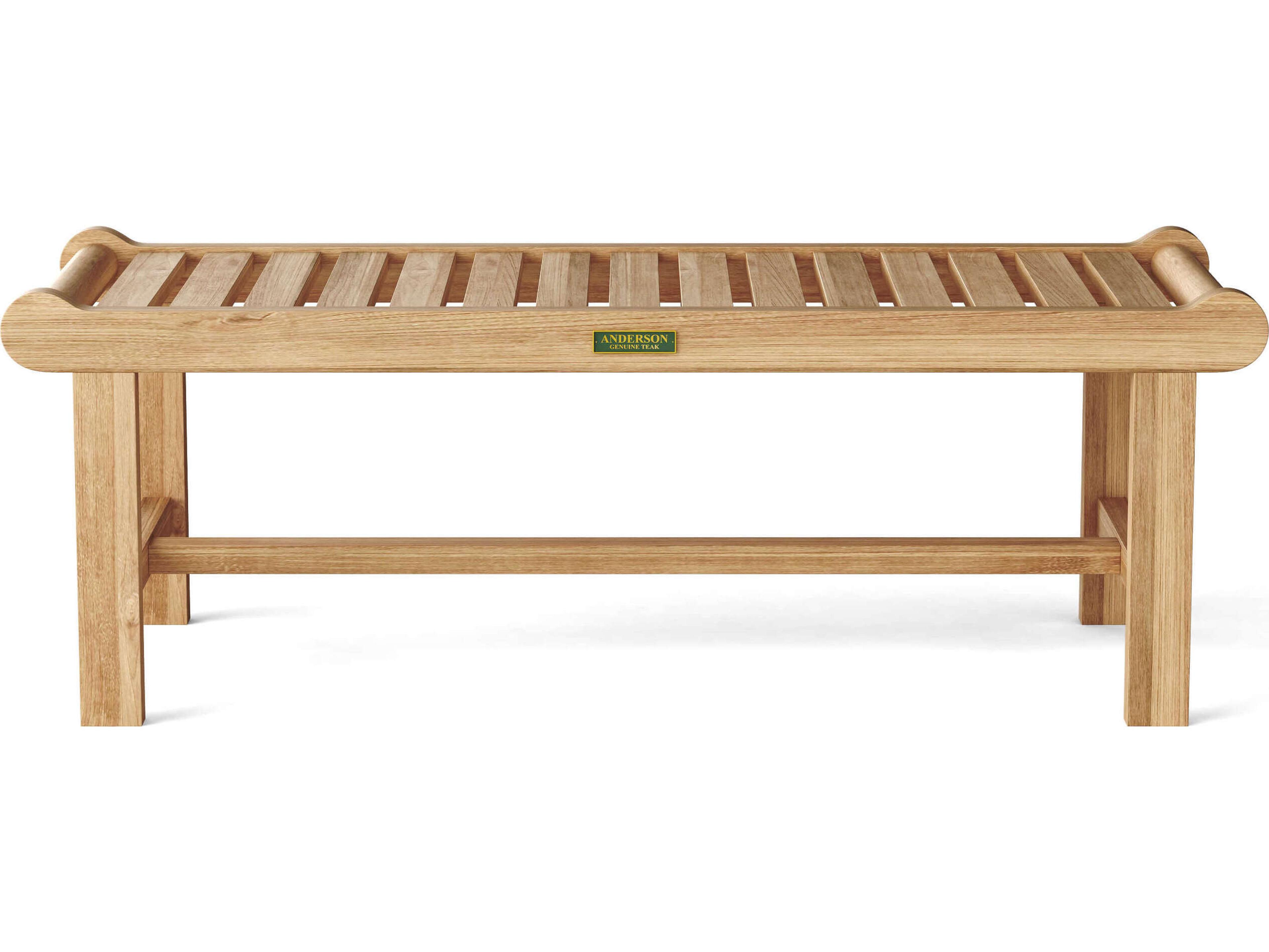 Anderson Teak Cambridge 2-Seater Backless Outdoor Bench