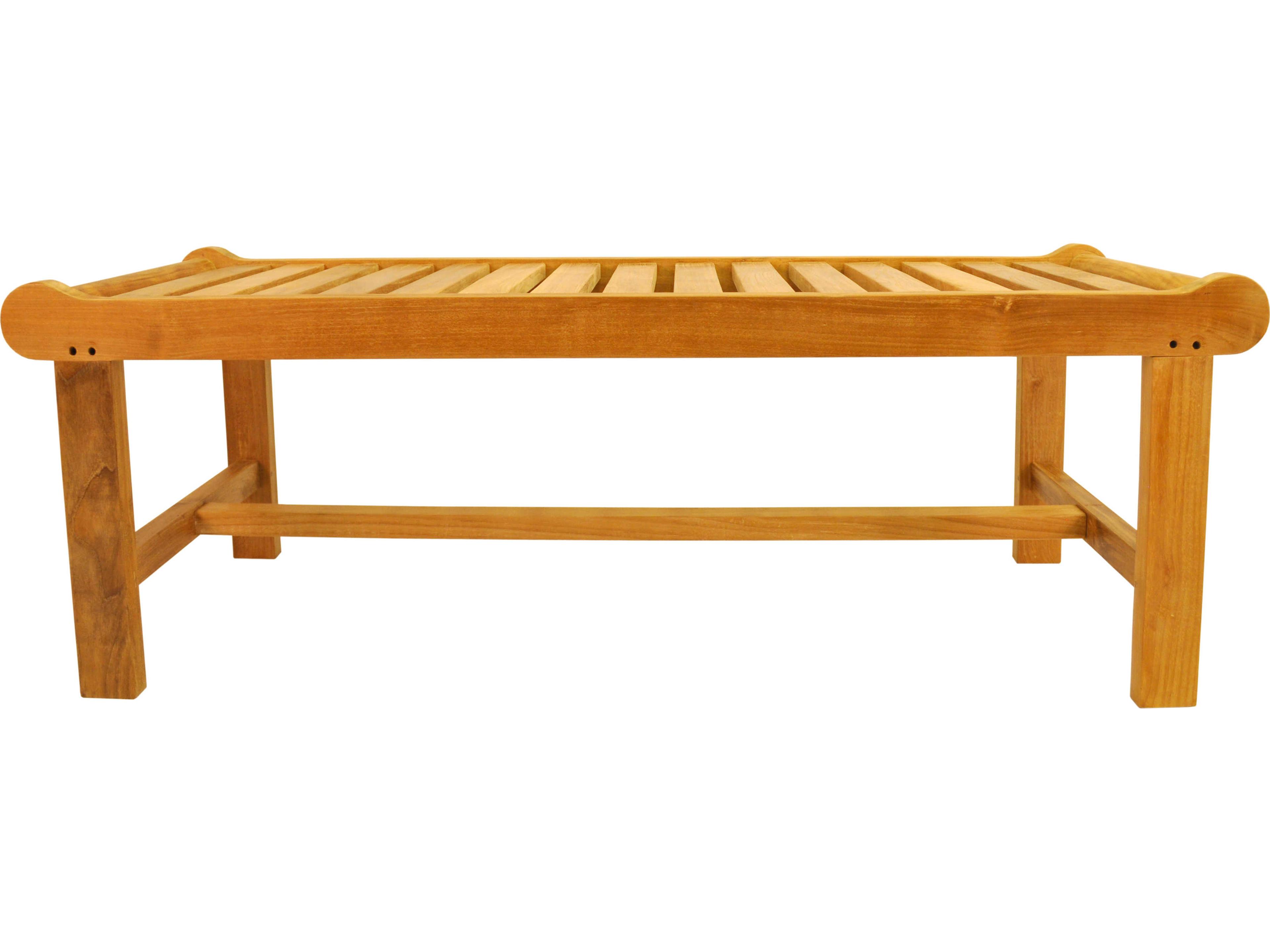 Anderson Teak Cambridge 2-Seater Backless Outdoor Bench