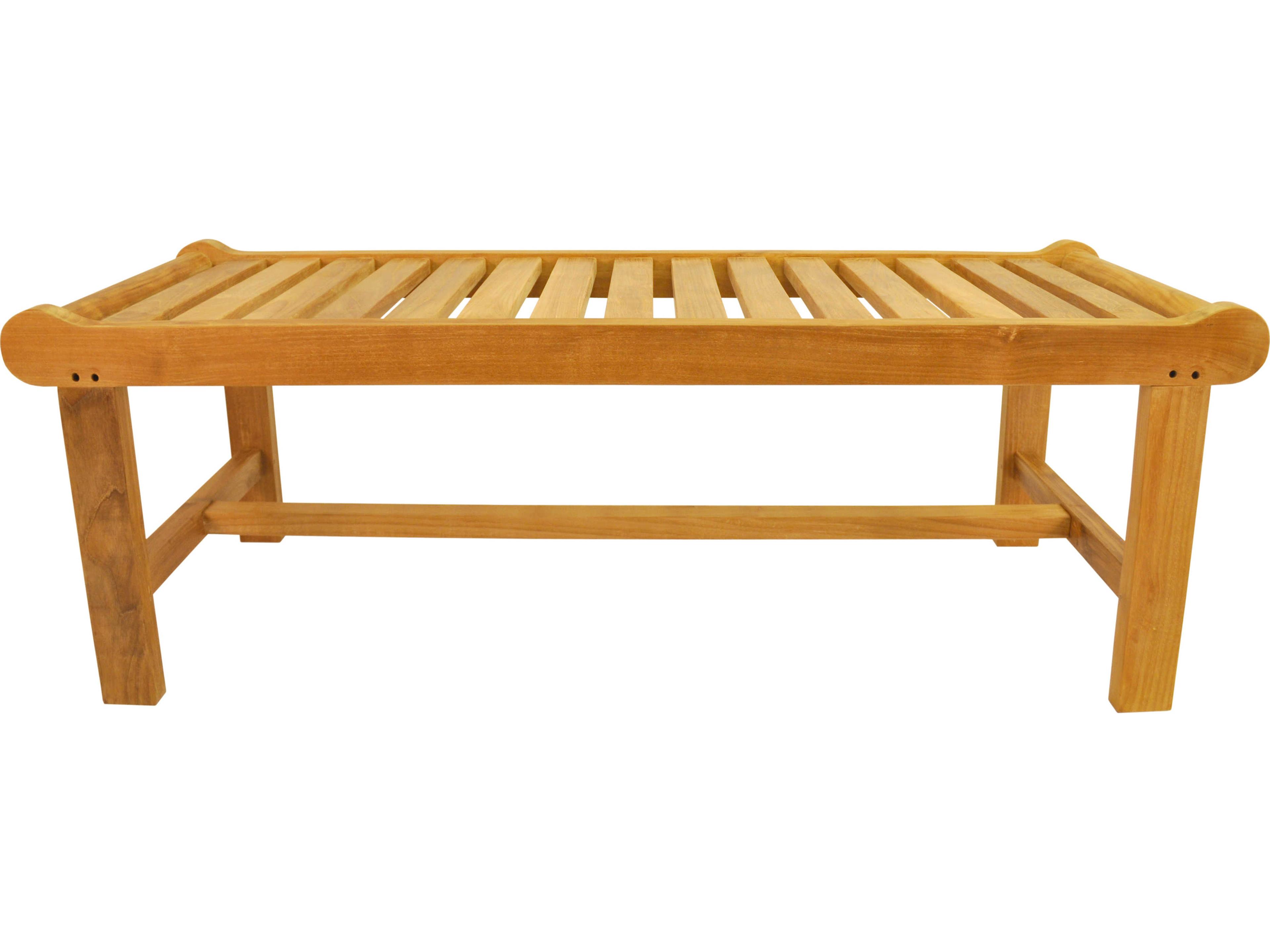 Anderson Teak Cambridge 2-Seater Backless Outdoor Bench