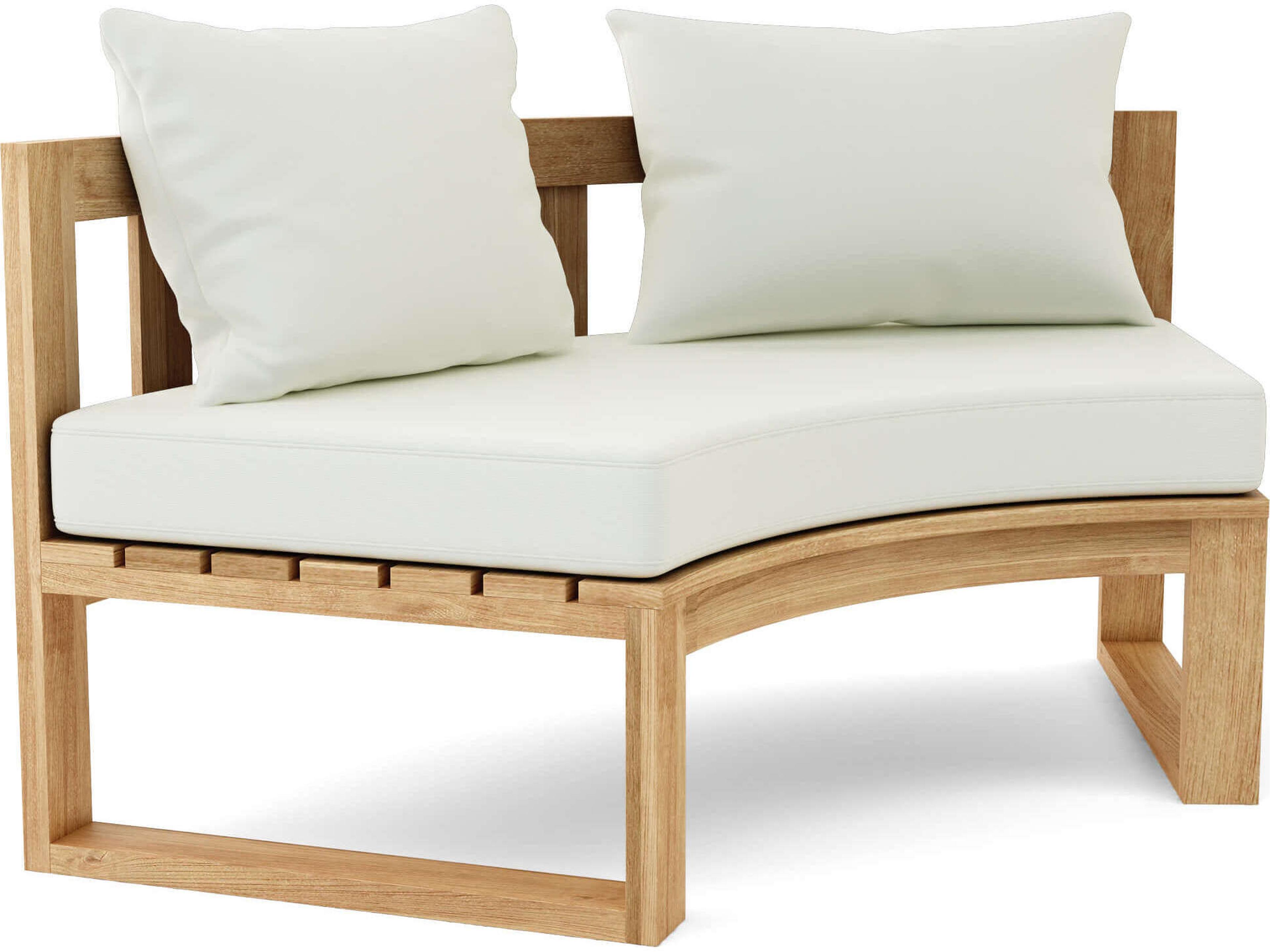 Anderson Teak Circular Modular Deep Seating Teak Patio Lounge Chair