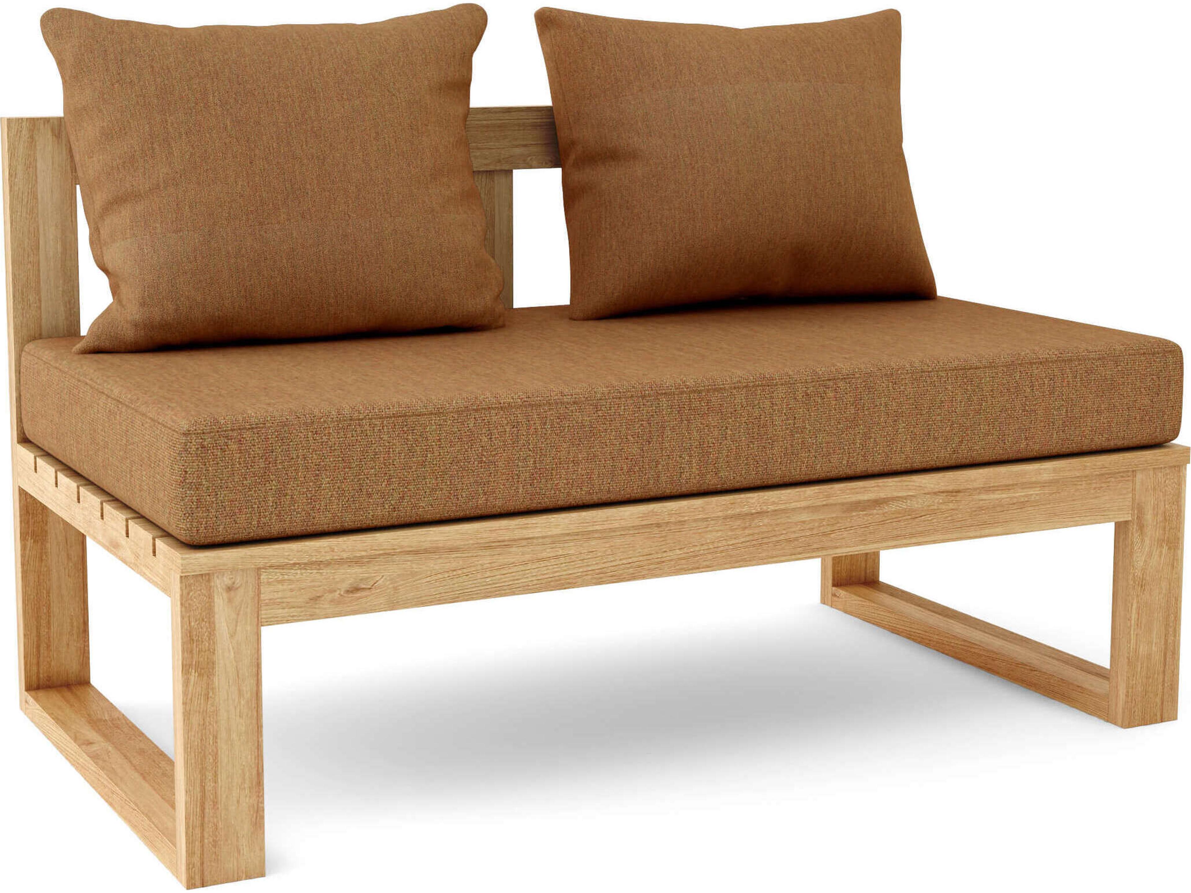 Anderson Teak Circular Modular Deep Seating Teak Outdoor Lounge Chair