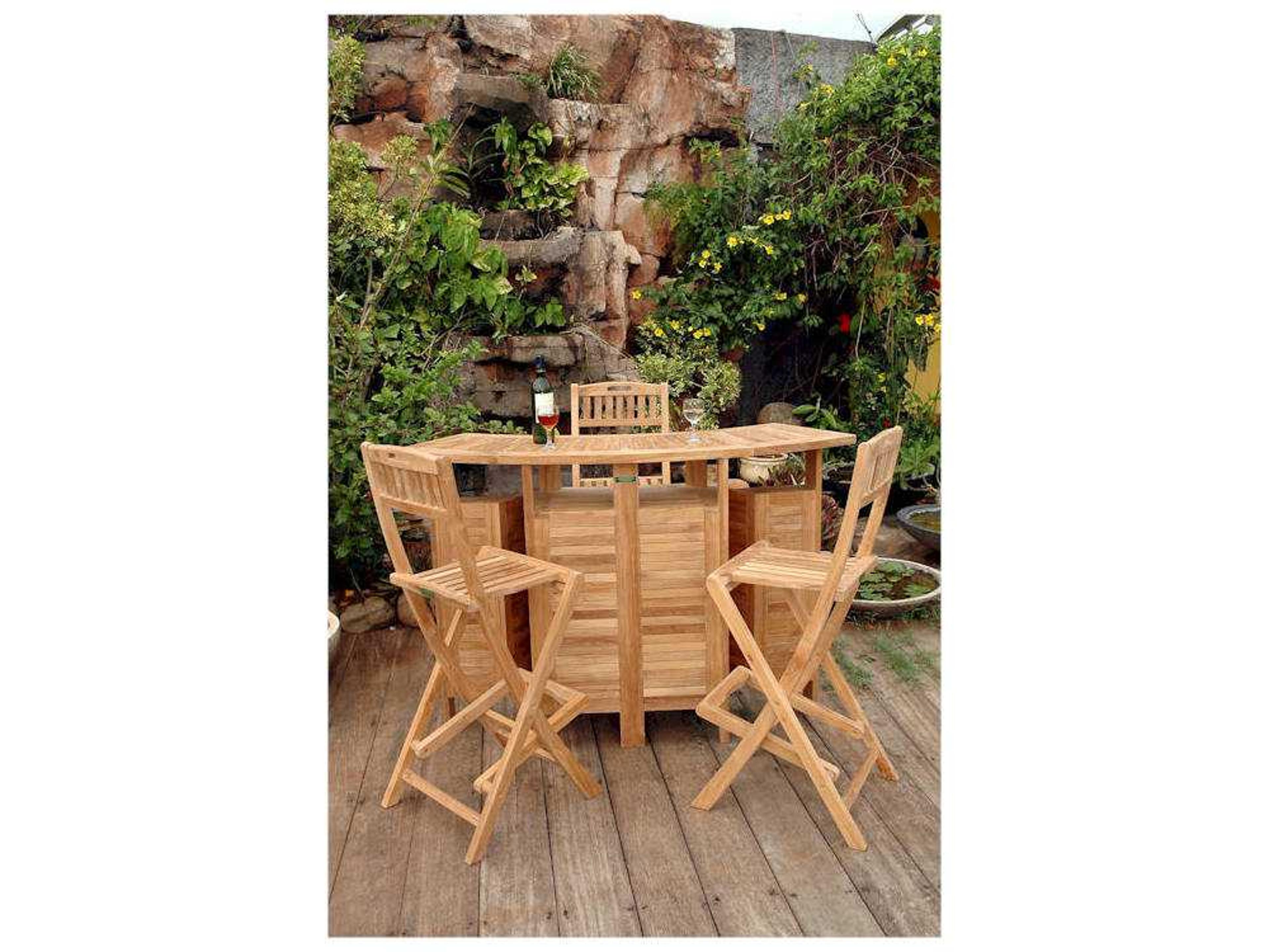 Anderson Teak Altavista Folding Bar Table