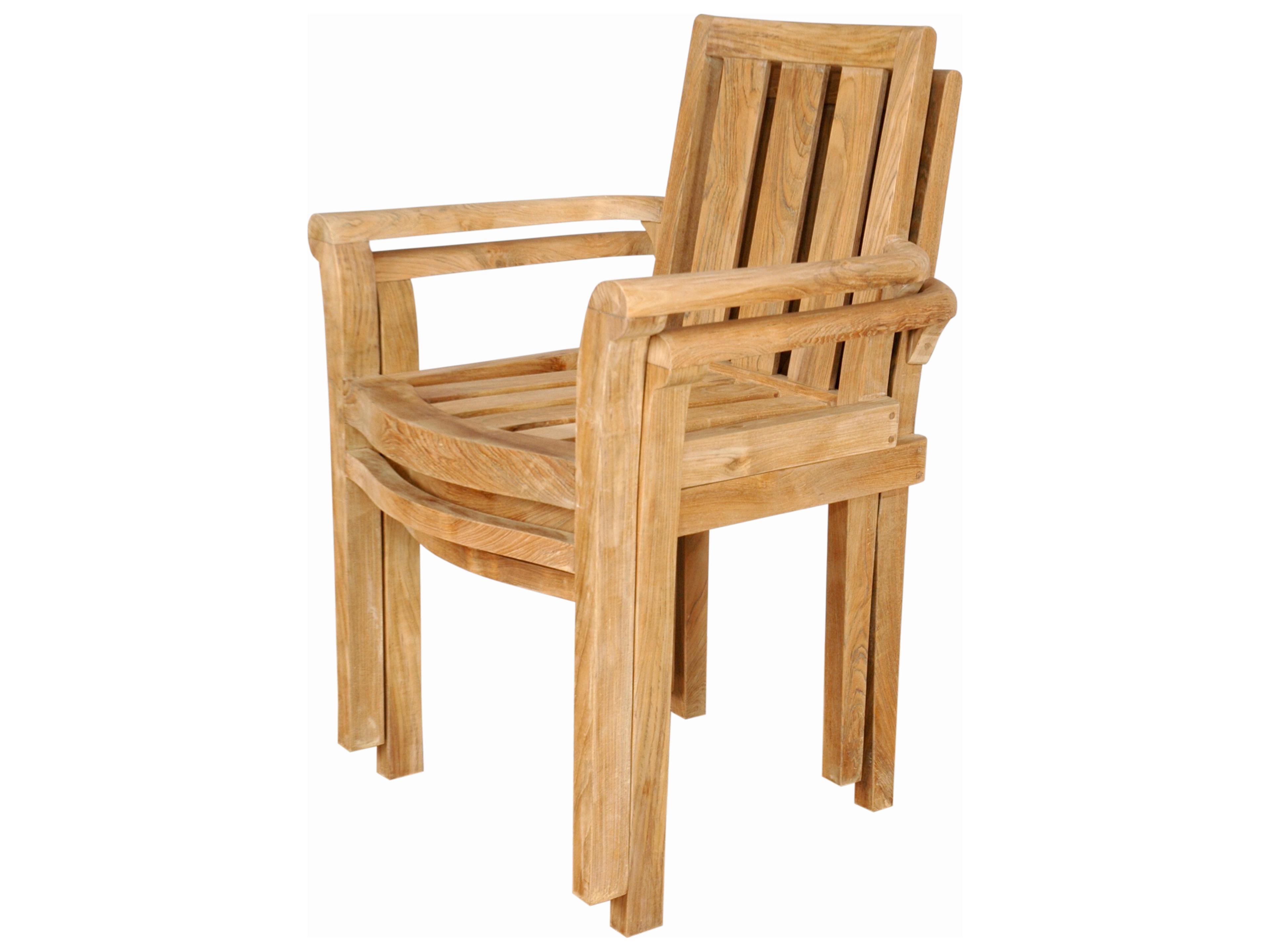 Anderson Teak Classic Stackable Armchair Set of 4