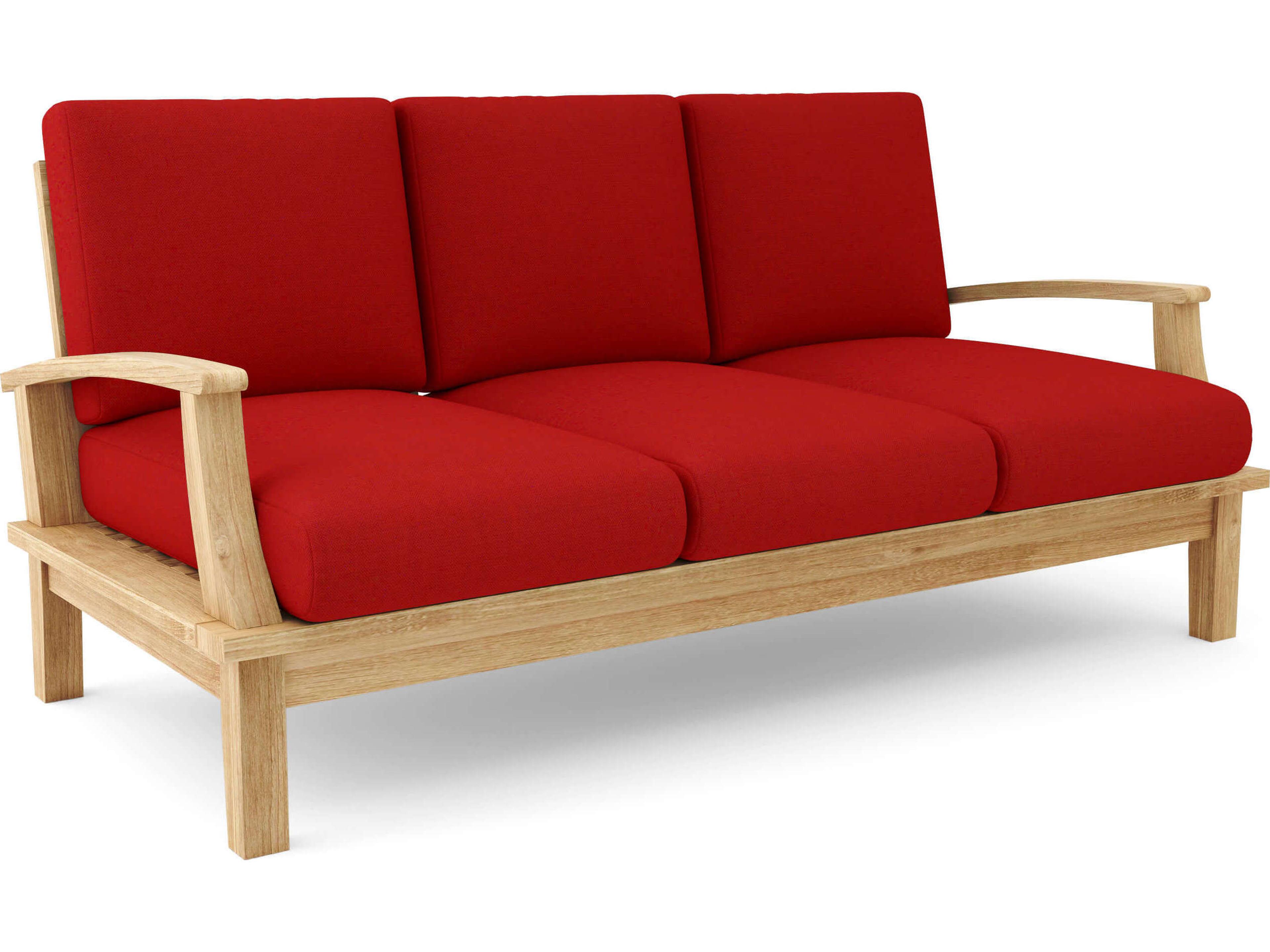 Anderson Teak Brianna Deep Seating Patio Sofa with Cushion